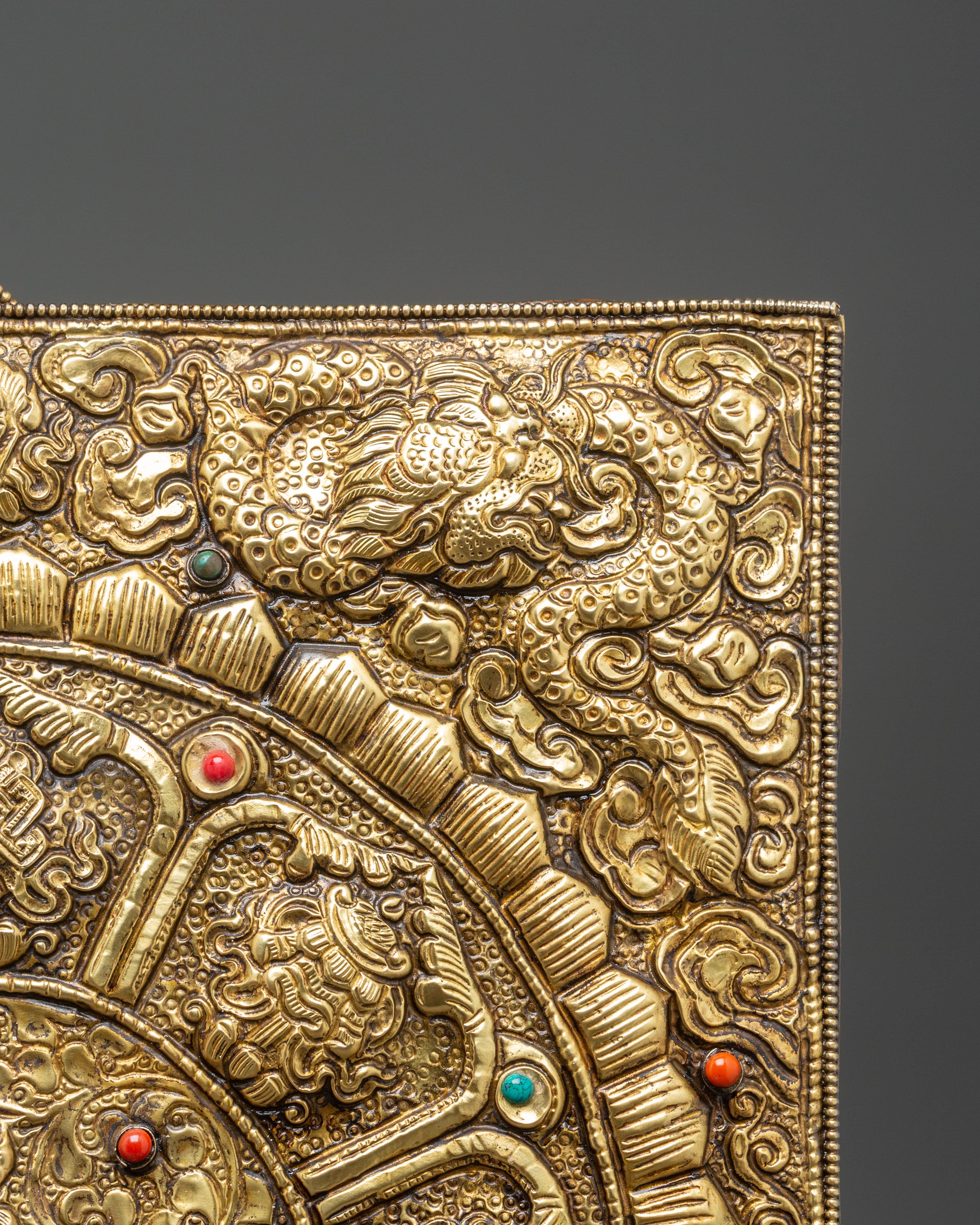 Sacred Tibetan Wind Horse Wall Hanging | Handcrafted Brass Buddhist Wall Art