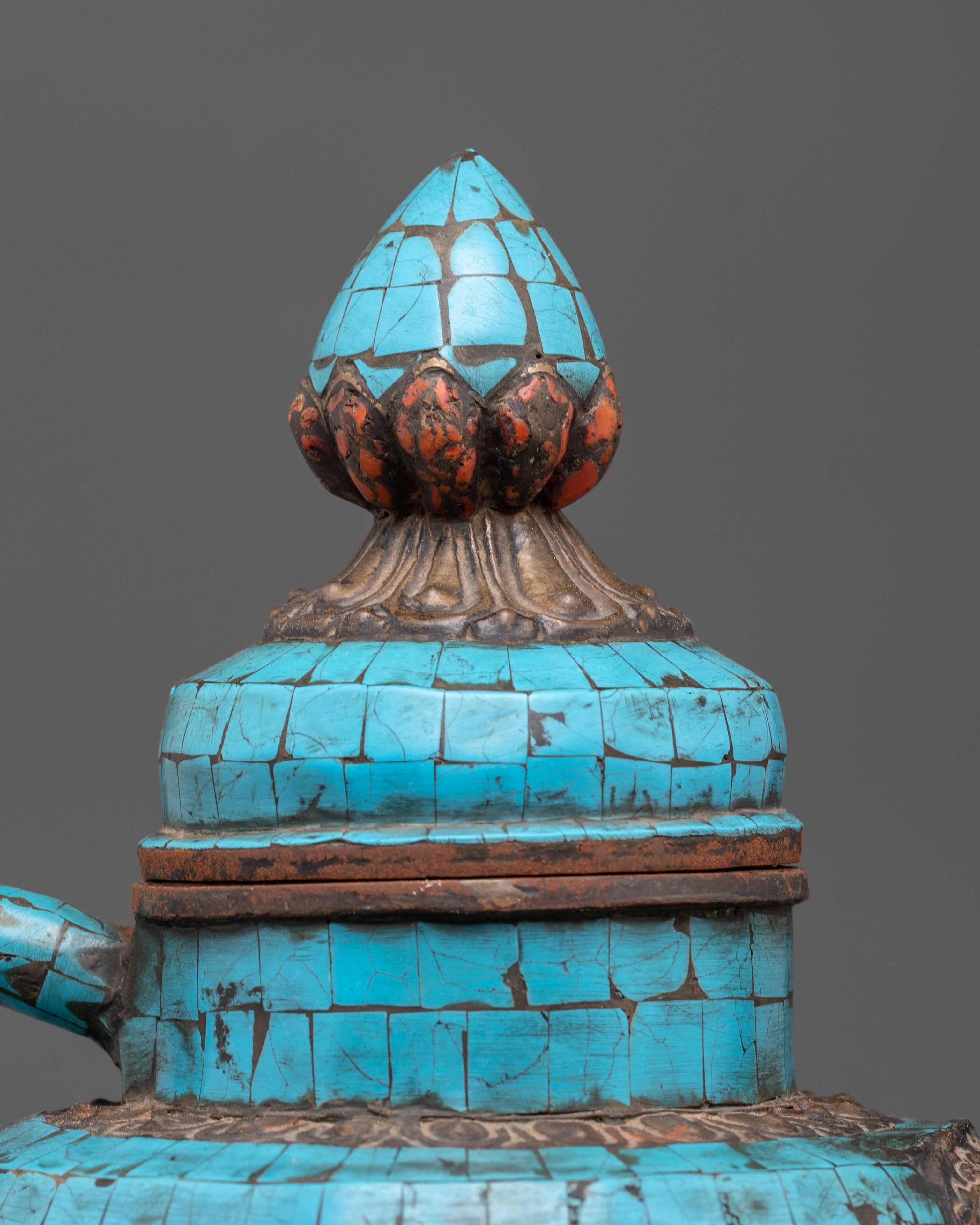 Tibetan Brass Tea Pot | Handcrafted Ritual Tea Pot