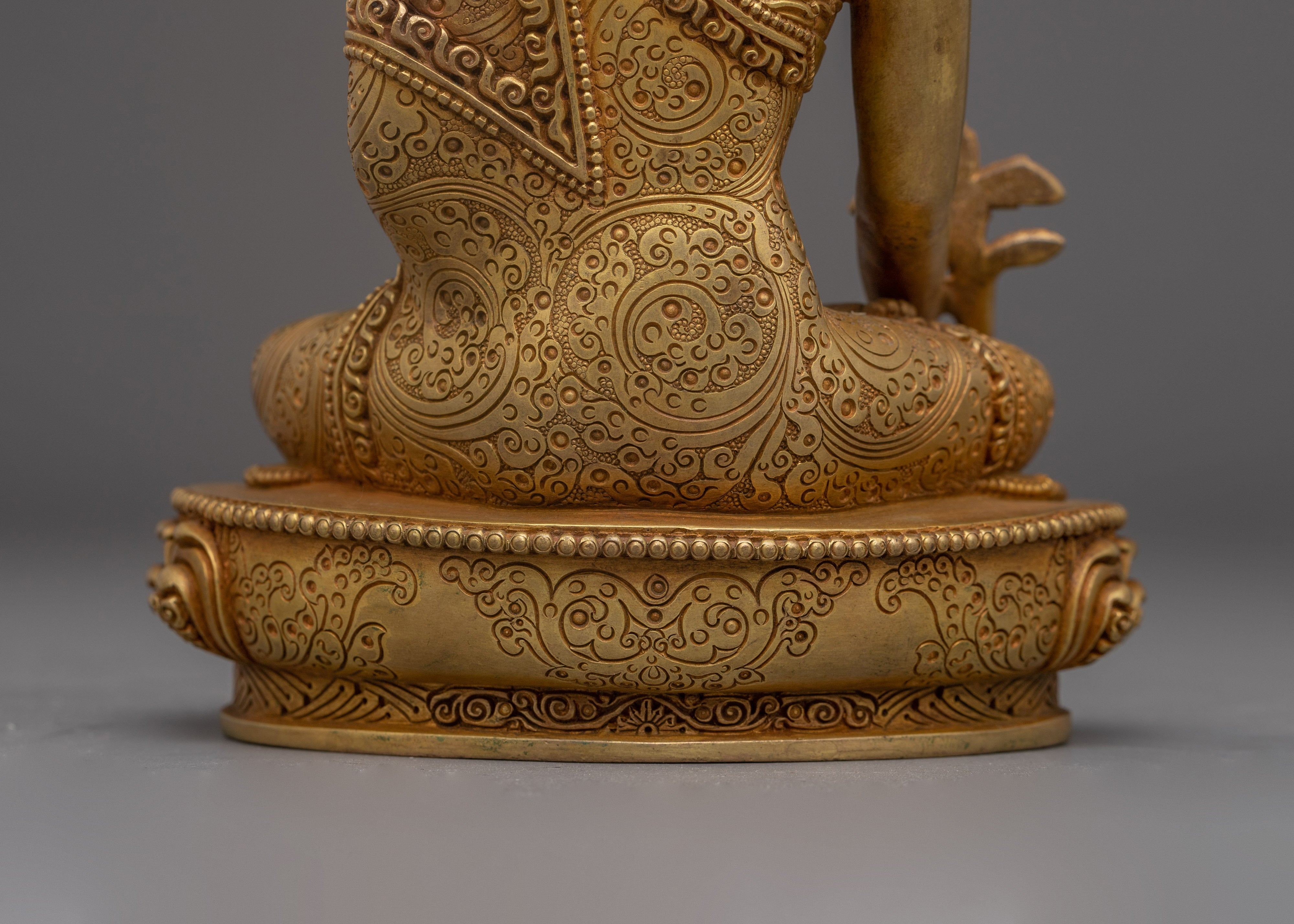 Copper Supreme Healer Medicine Buddha Statue | Powerful Tibetan Sculpture for Wellness