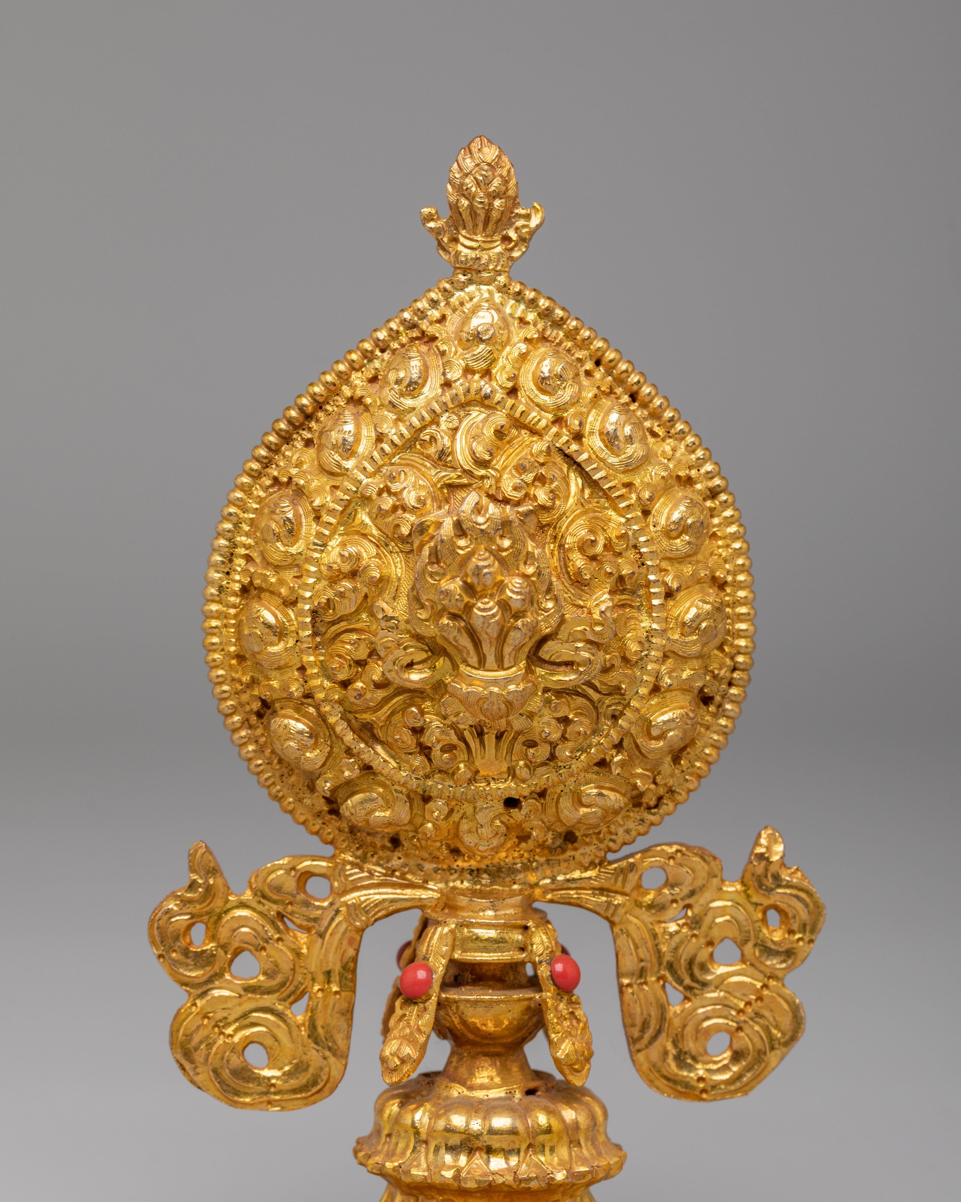 Chakravartin Possession Buddhist Symbol | Gold Plated Copper Chakravartin Set