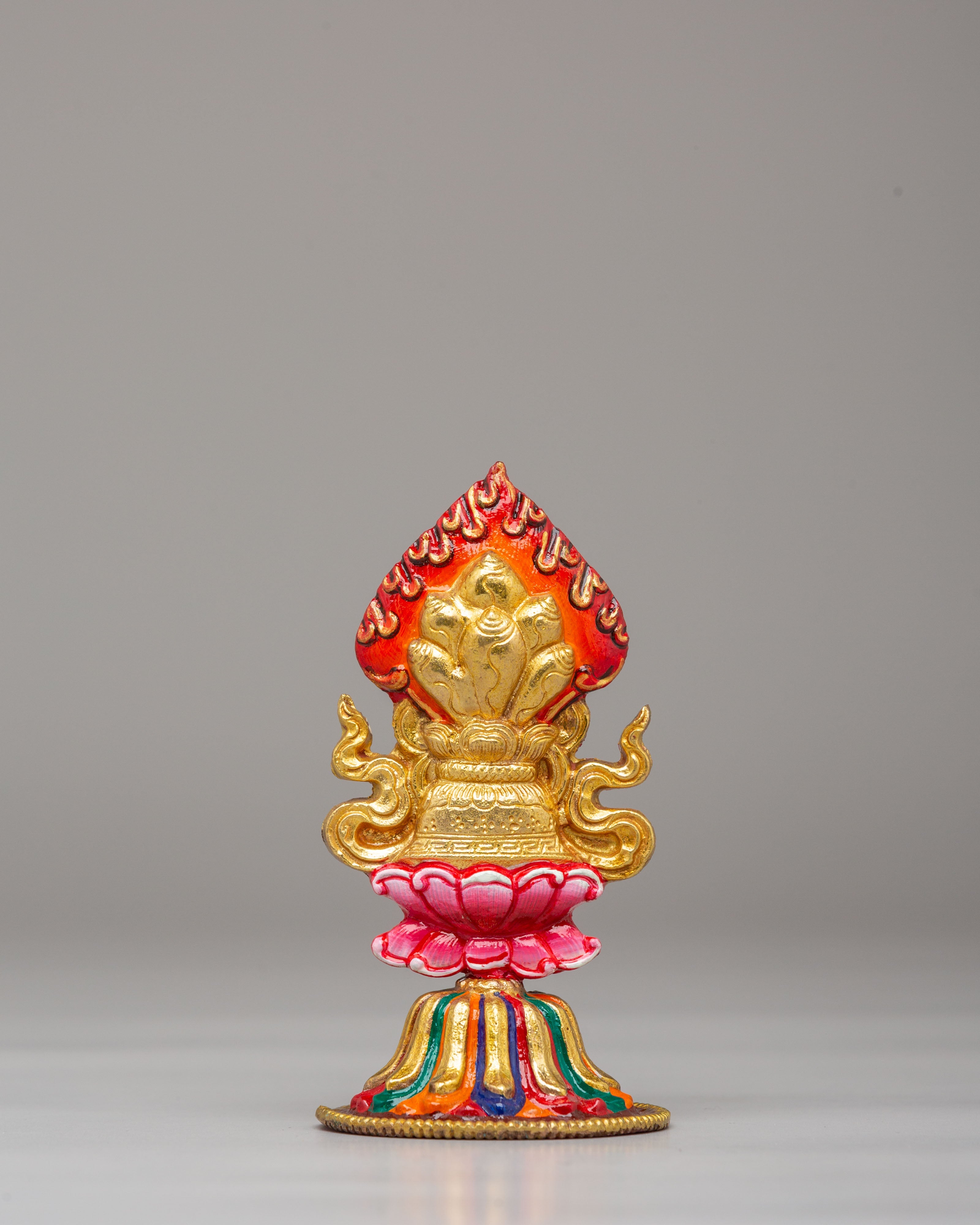 Tibetan Chakravartin Possessions Sculpture | Sacred Spiritual Decor