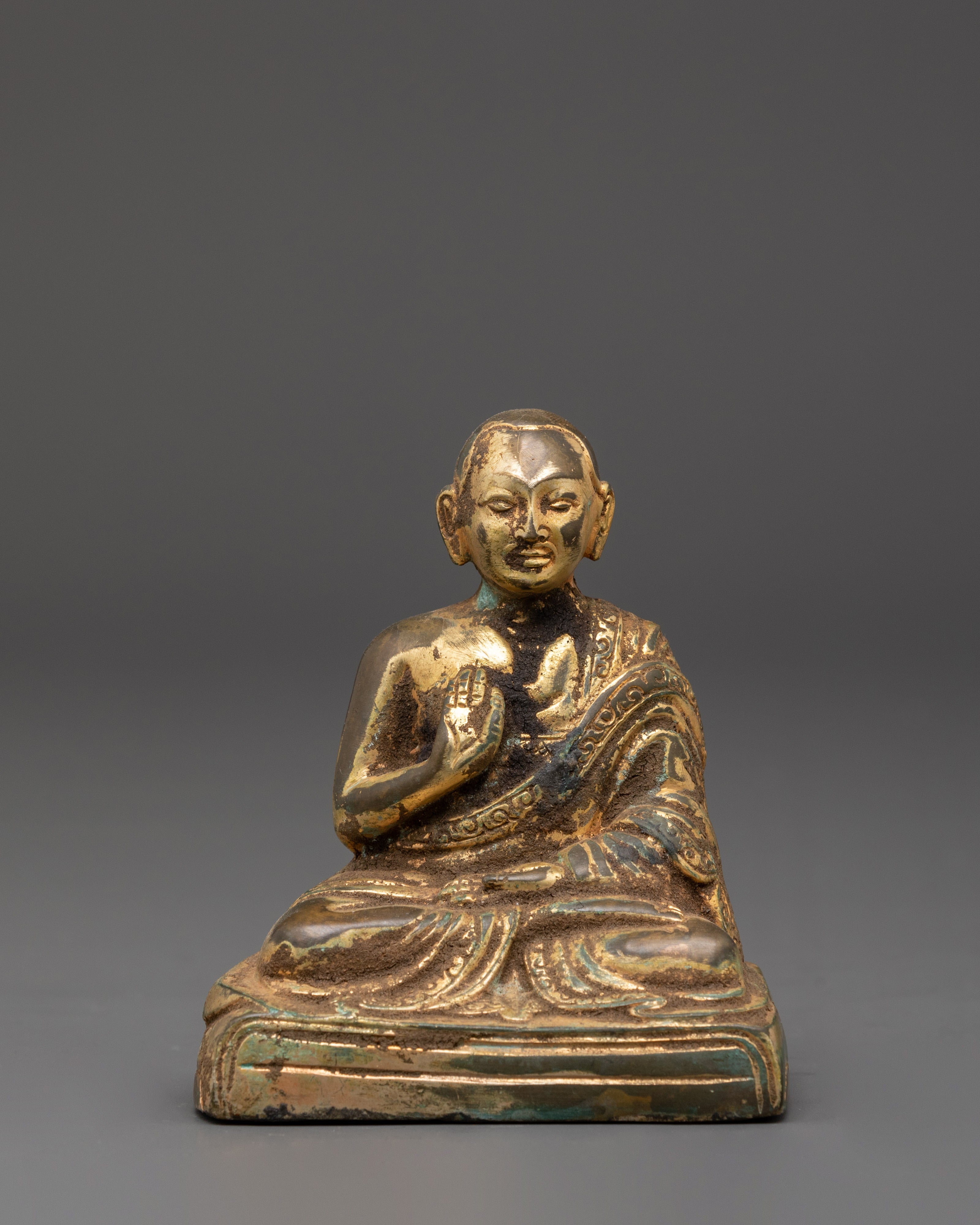 Buddhist Master Khedrup Je Statue