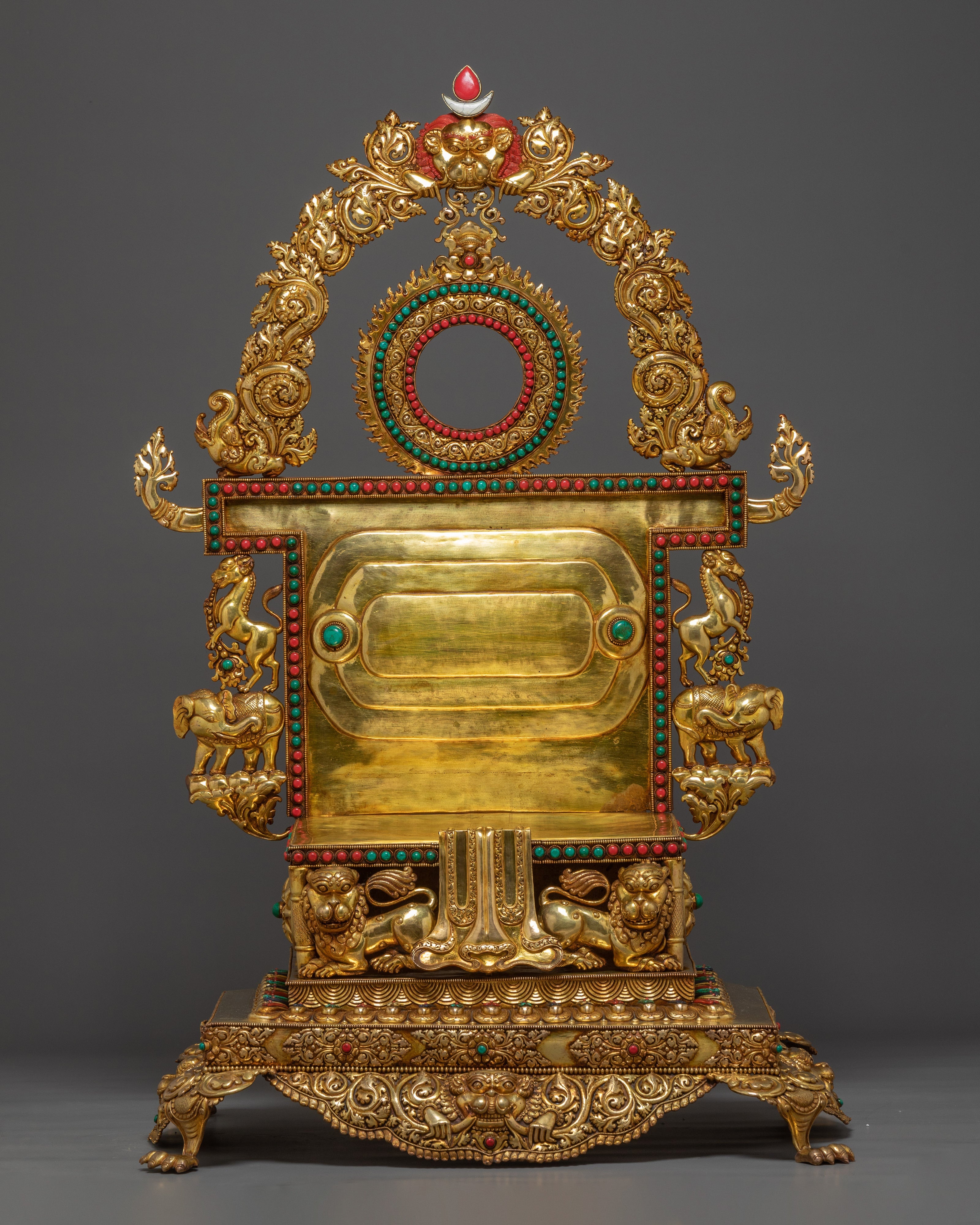 Statue of Buddha Shakyamuni On throne | Sage of the Shakya Clan