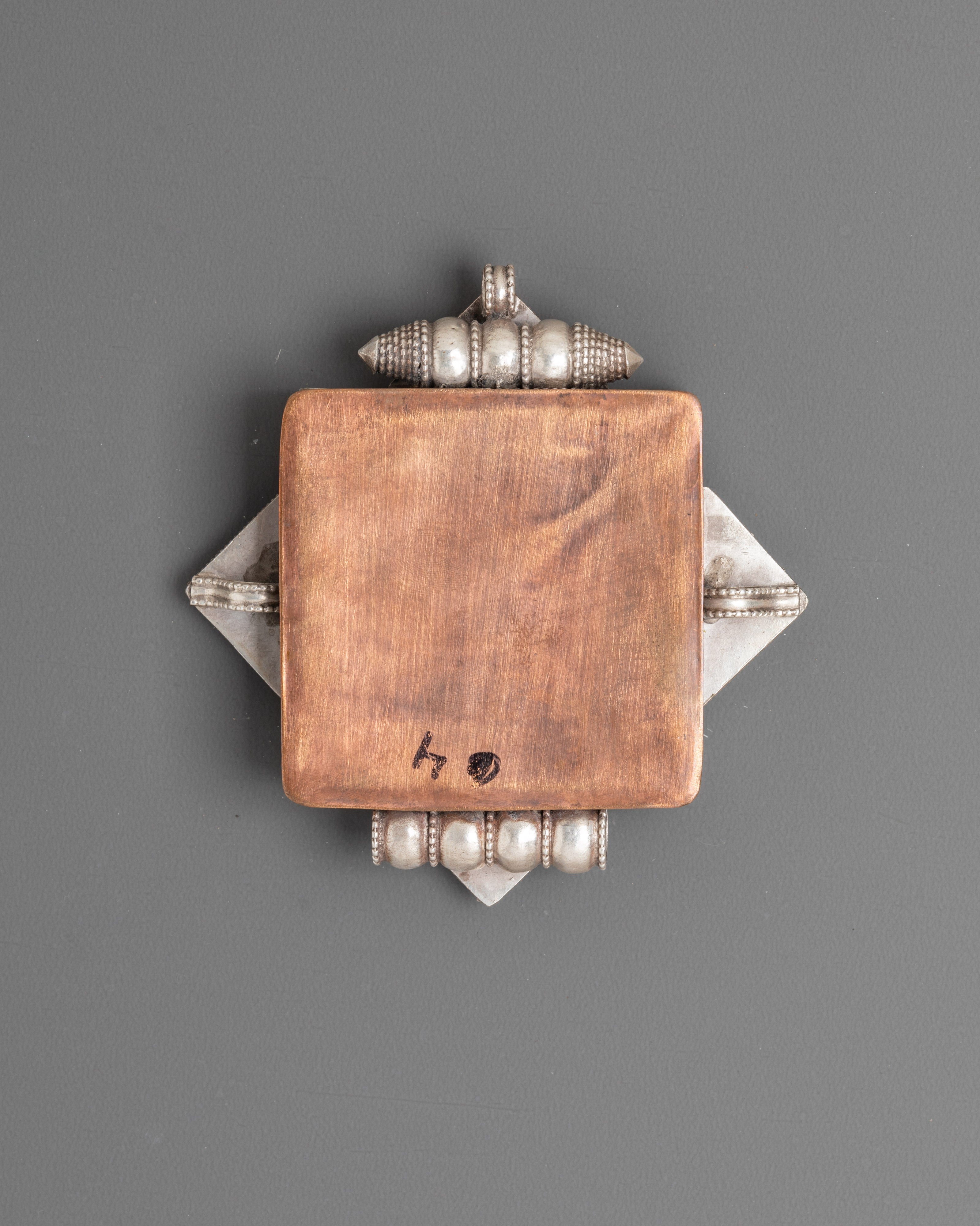 Handcrafted Buddhist Amulet Ghau Locket | Tibetan Silver Prayer Box Pendant
