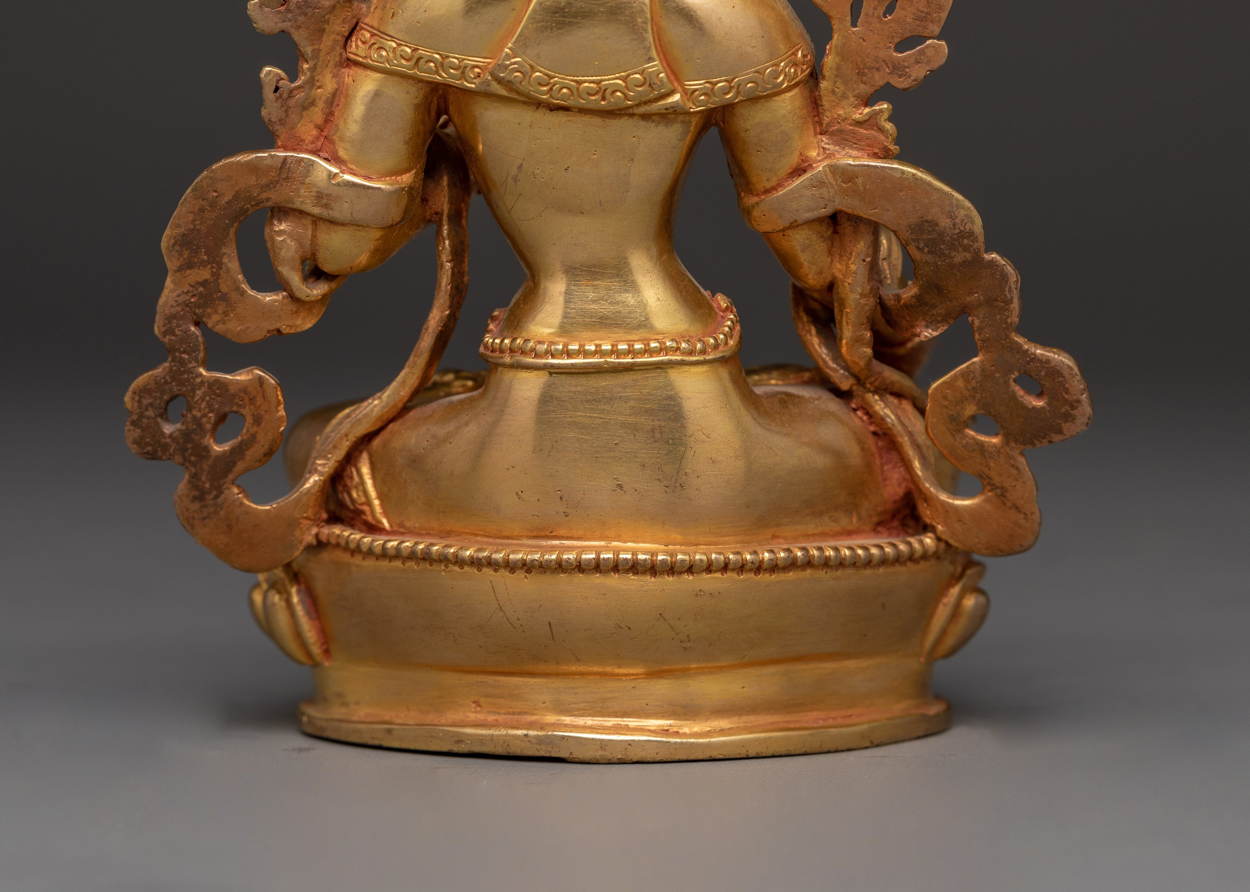 Handmade Buddhist Statue of White Tara | Symbol of Compassion and Long Life