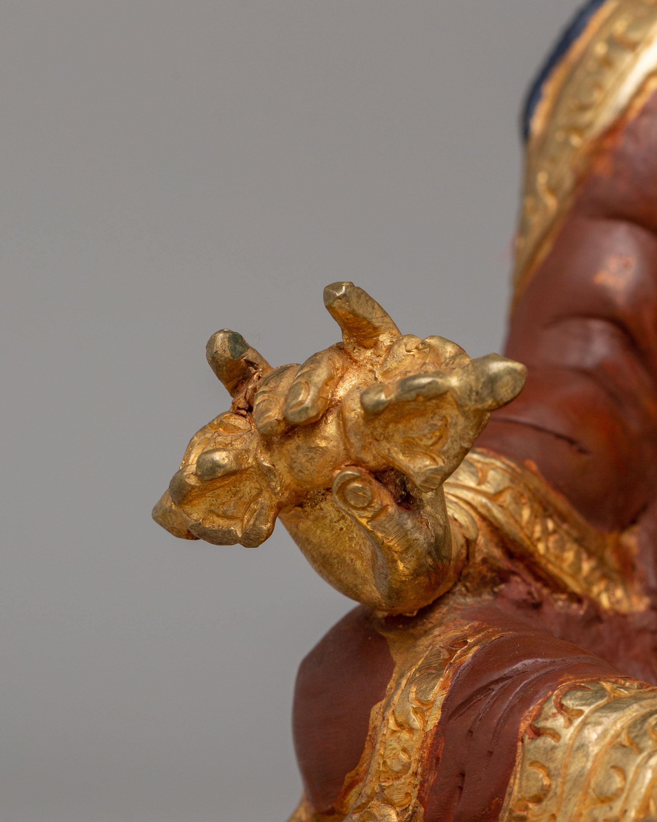 Tibetan Buddha Dharma Sangha Set Statue | Spiritual Buddhist Art Set