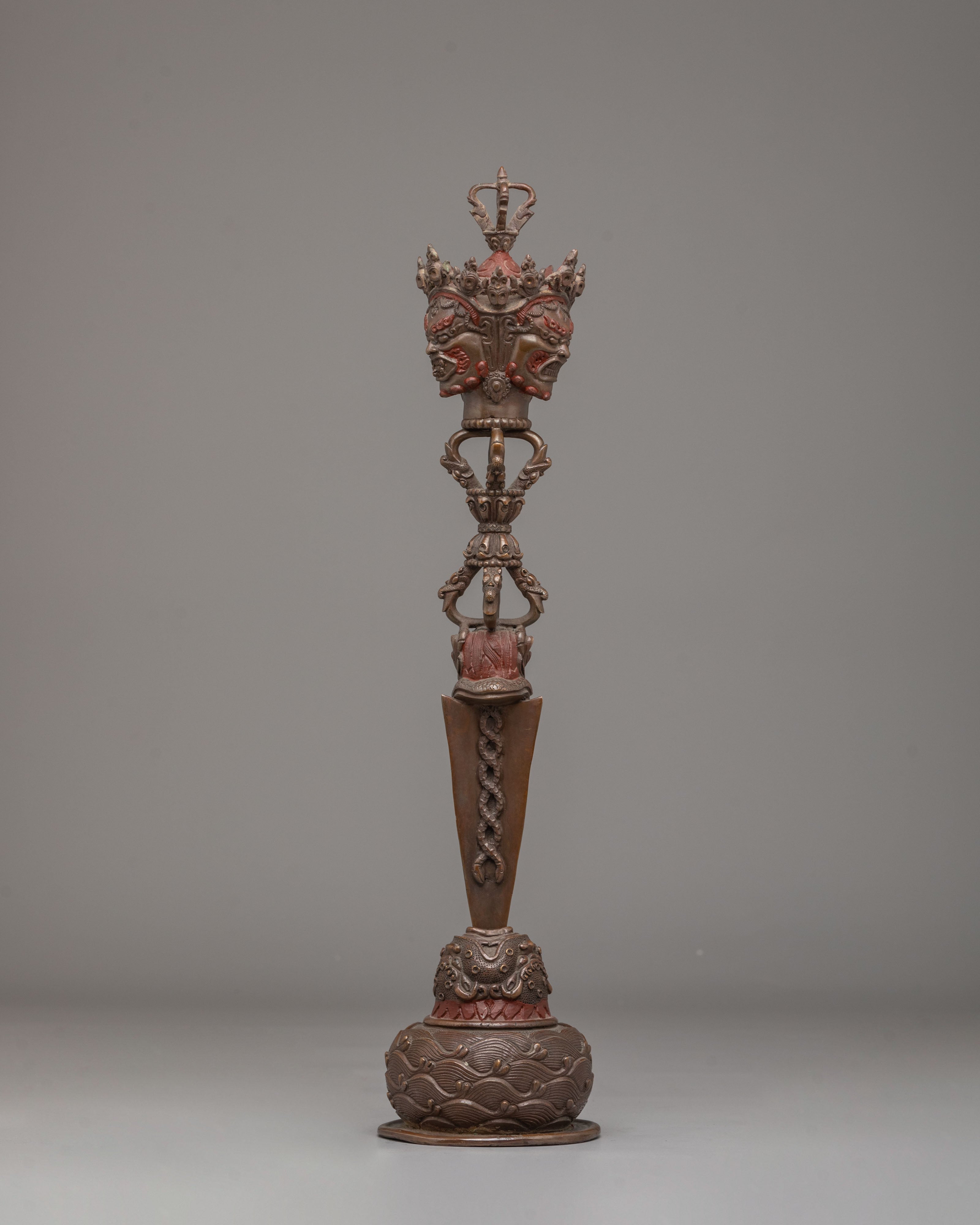 Himalayan Buddhist Ritual Phurba | Tibetan Dagger for Spiritual Protection