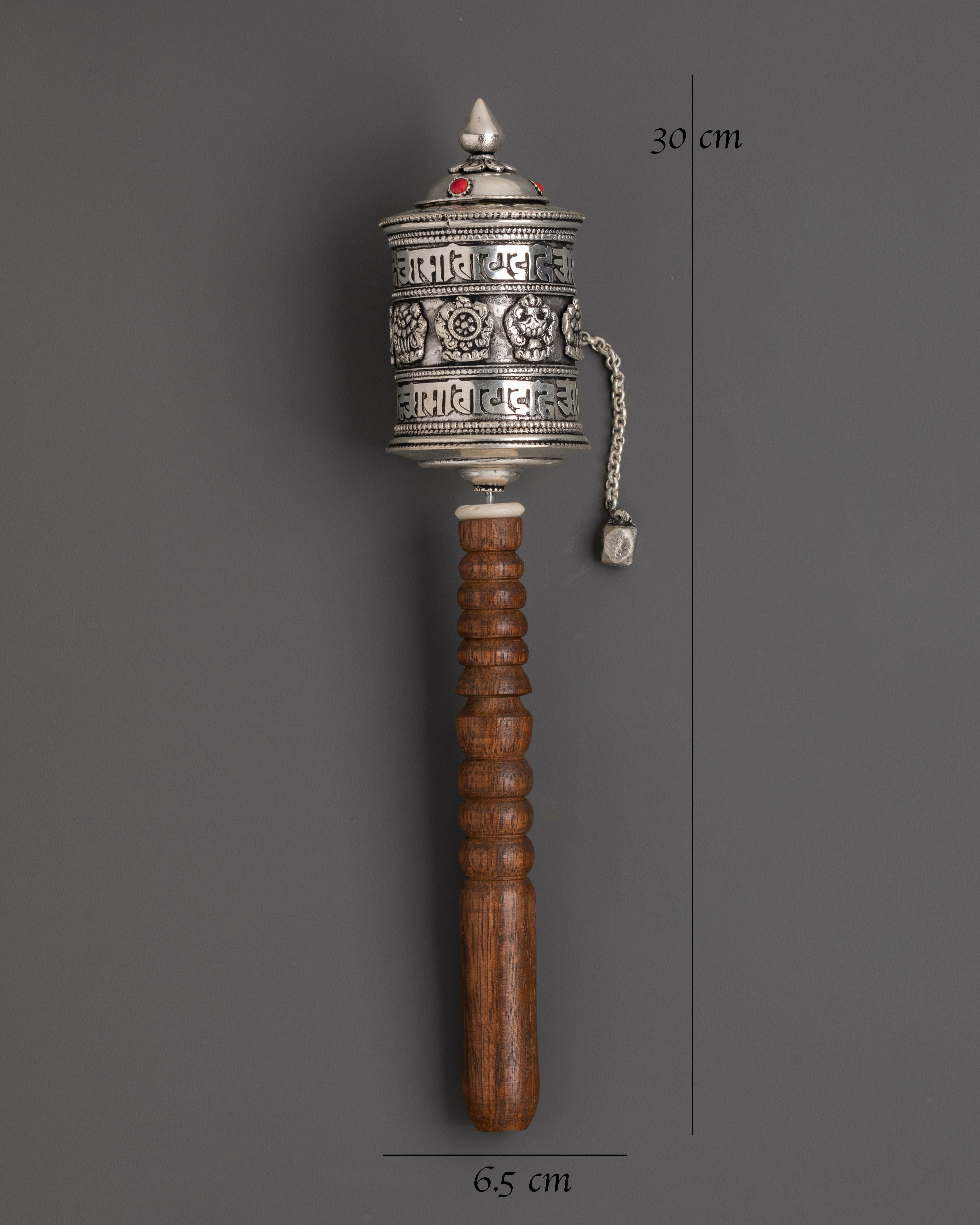 Handmade Copper Buddhist Prayer Wheel | Tibetan Mantra Wheel