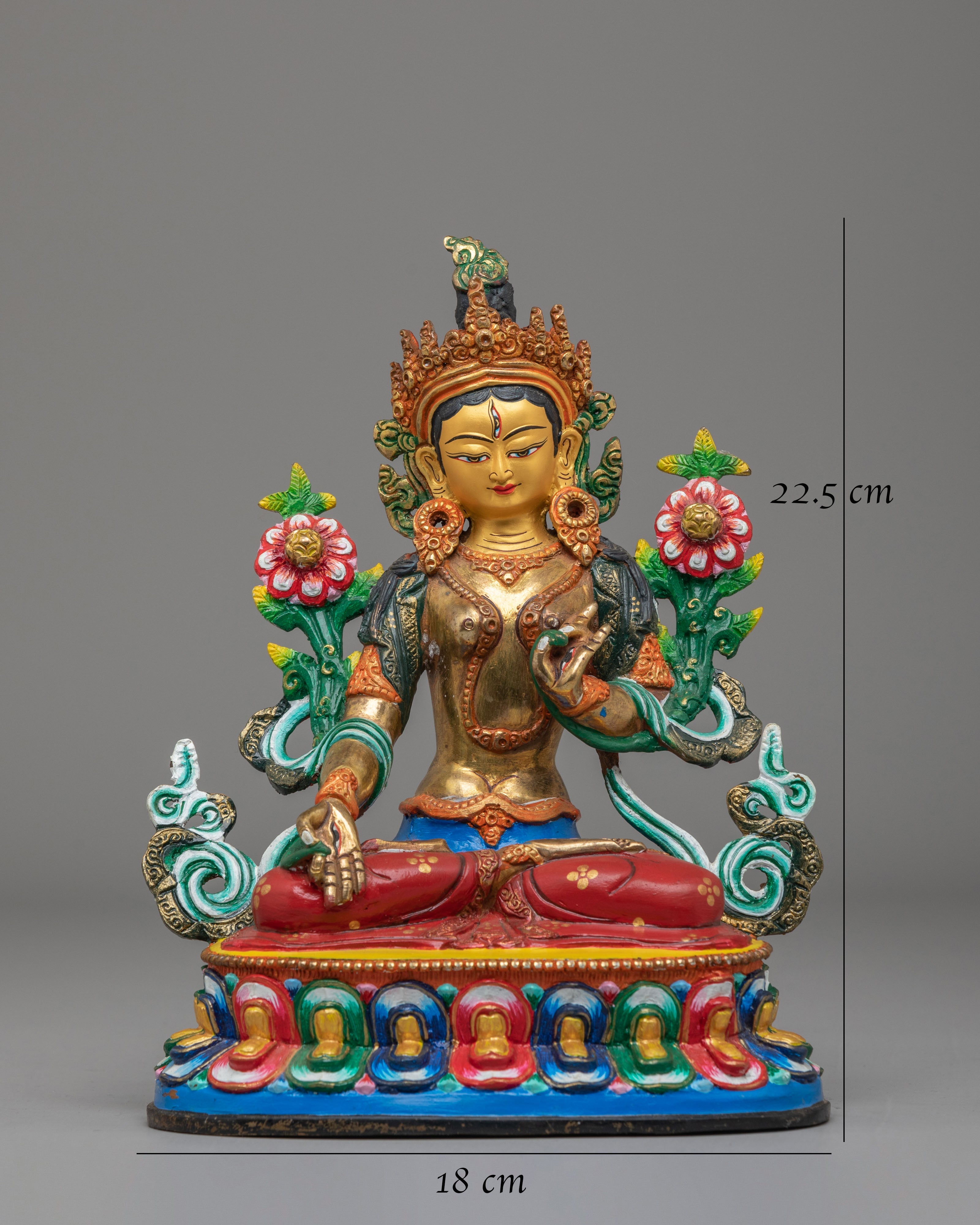 White Tara Buddhist Sculpture | Himalayan Spiritual Home Decor