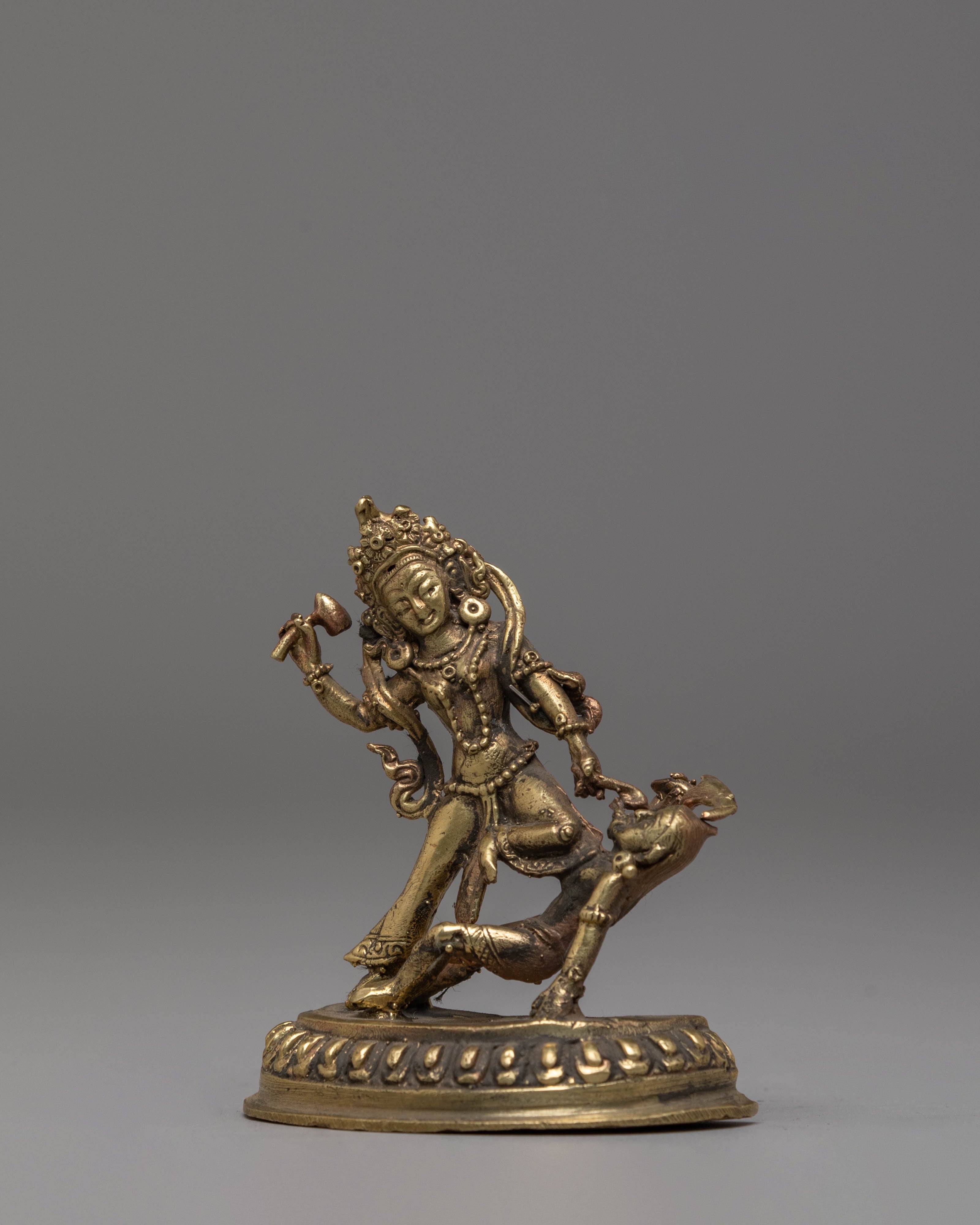 Handmade Copper Body Bhimsen Statue