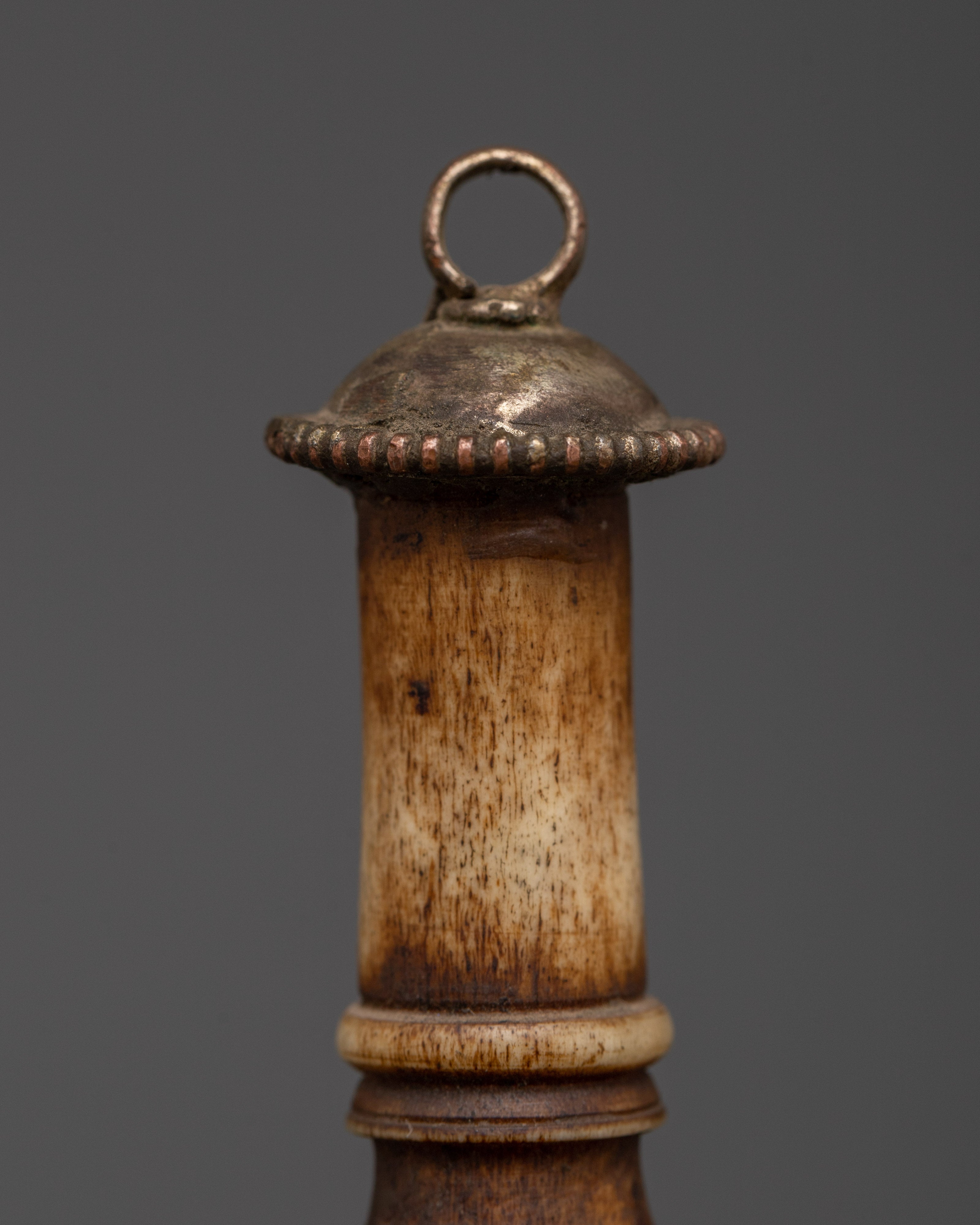 Handcrafted 11.5cm Tibetan Ritual Stamp | Handcrafted Buddhist Tool