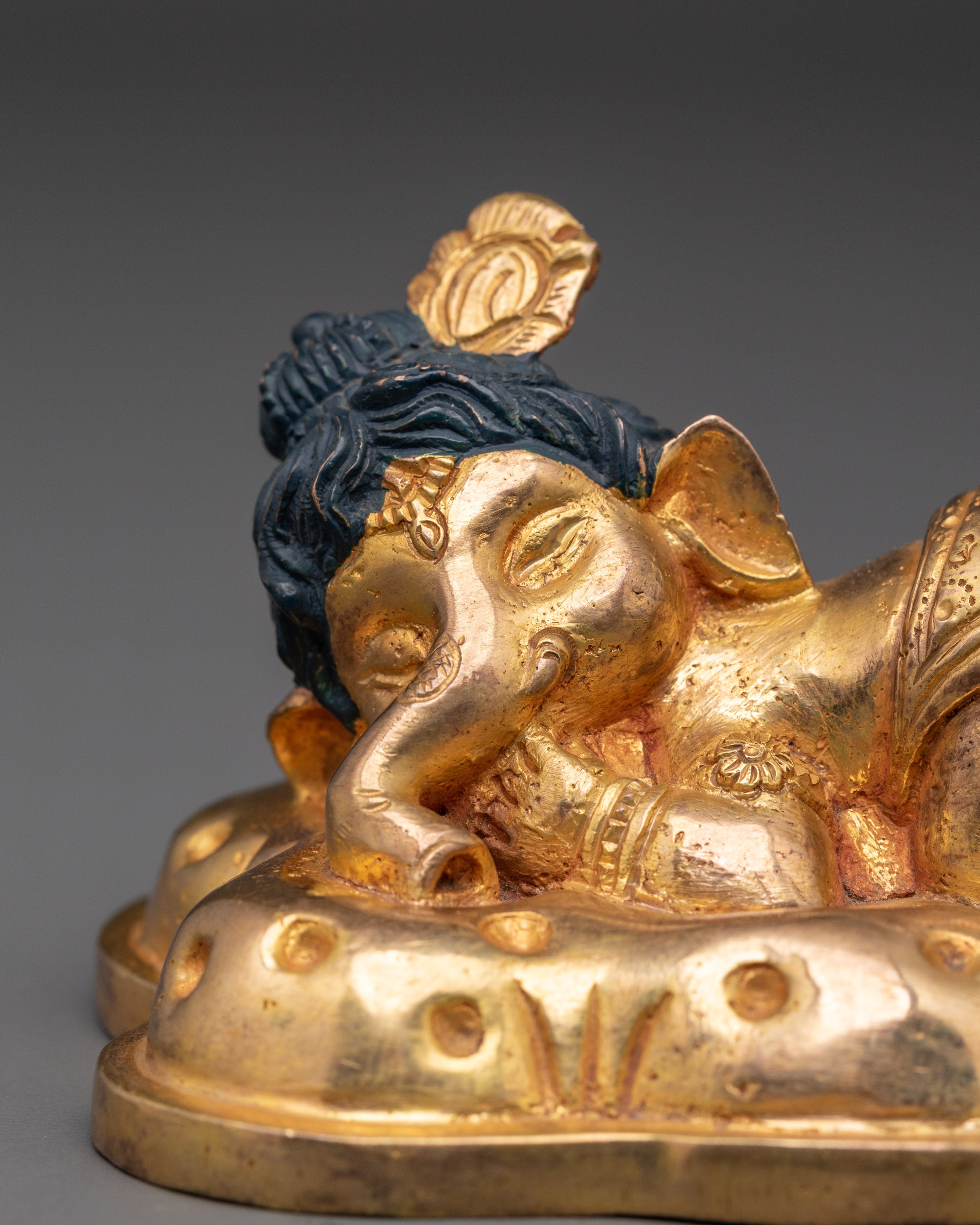 Sleeping Ganesha Figurine | Spiritual Home Decor