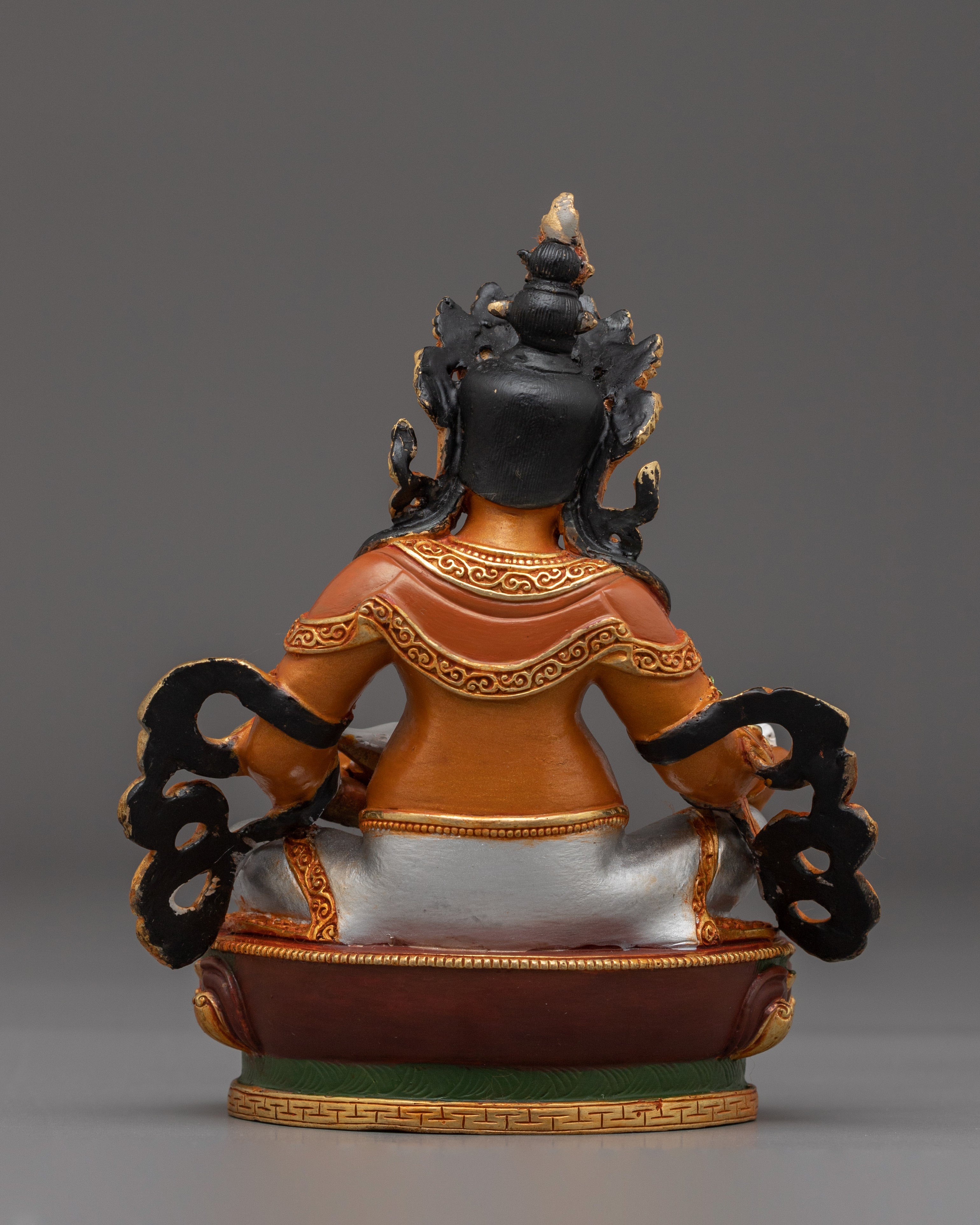 Copper Gold Plated Dzambhala Statue | Wealth Deity Sculpture
