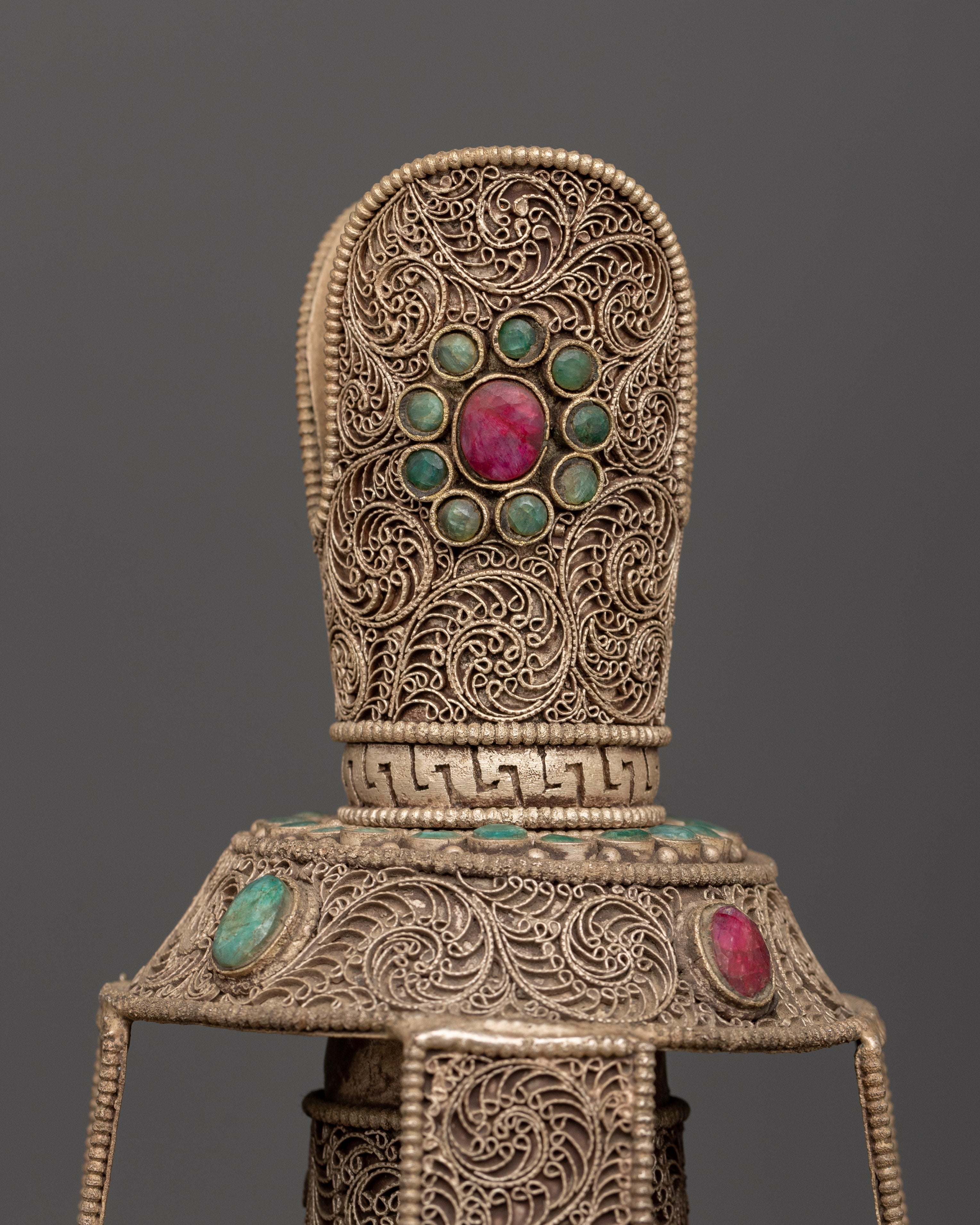 Handcrafted Tibetan Life Vase | Healing Ritual Vase for Ceremonies