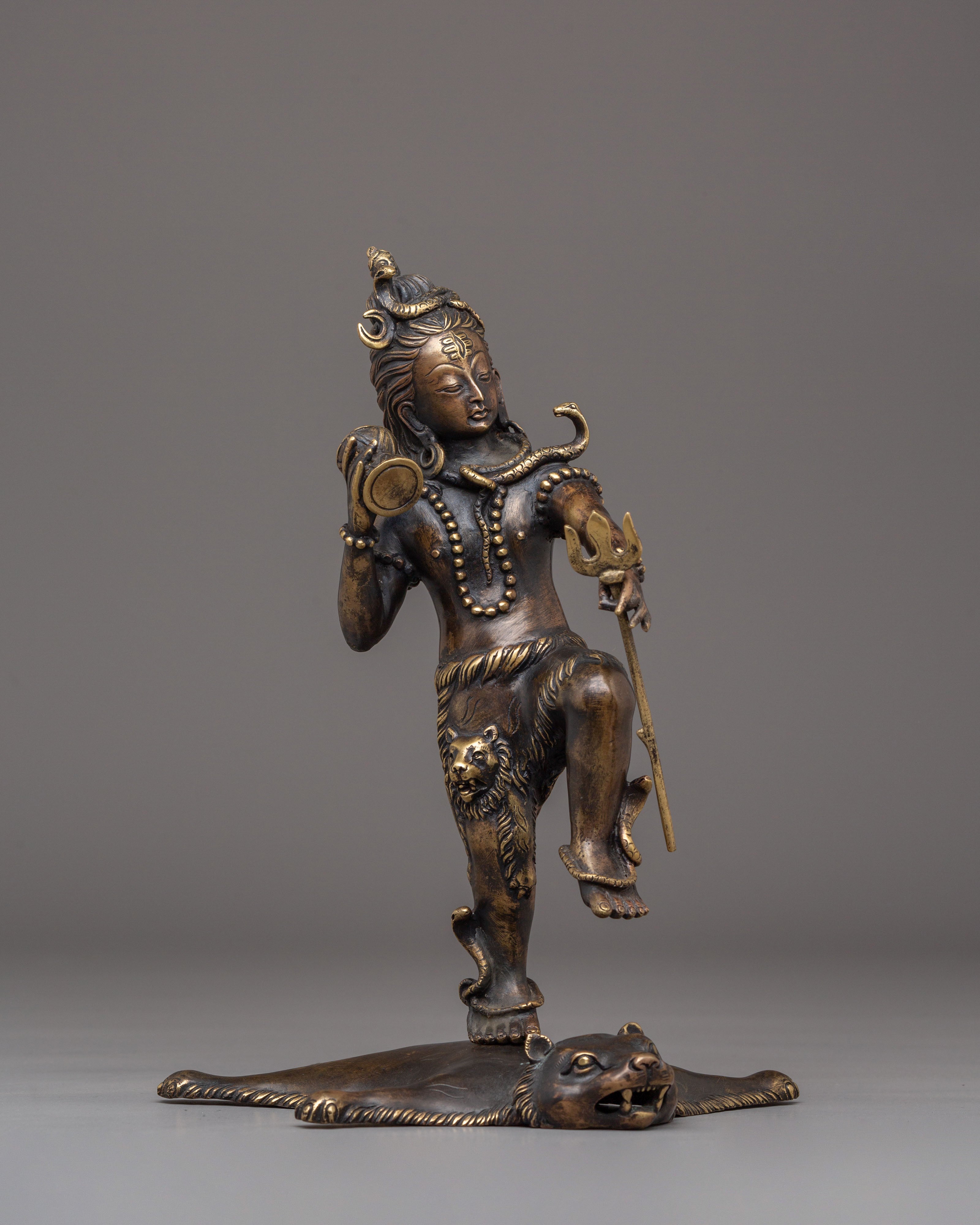 Shiva Handcrafted Brass Statue | Hindu Spiritual Decor