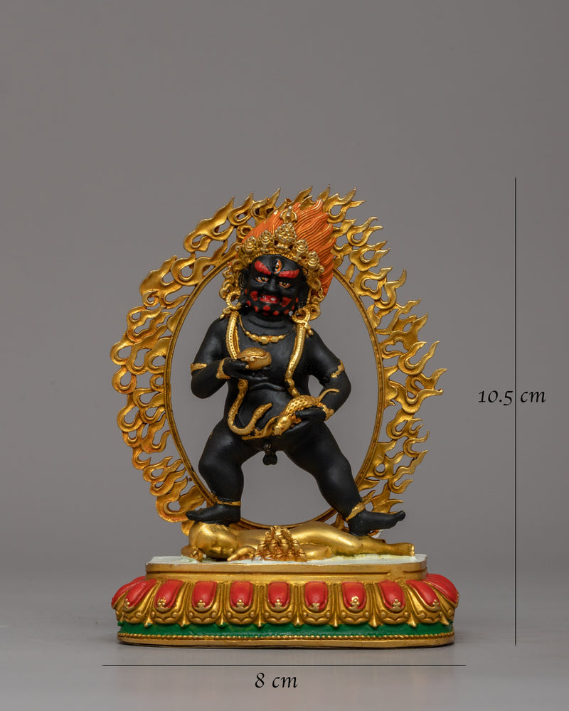 Wrathful Black Dzambhala | Buddhist Wealth Deity Statue