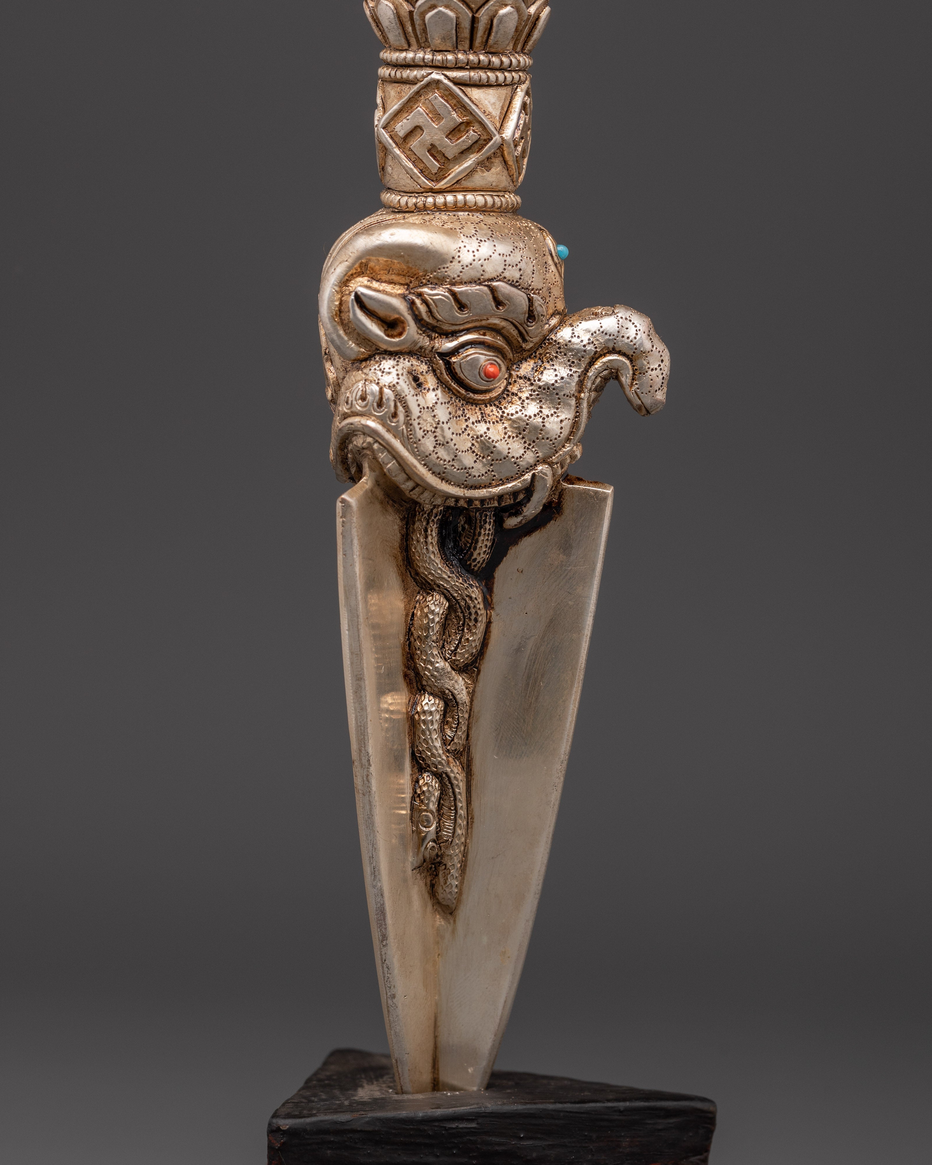 Handmade Phurba Buddhist Dagger | Sacred Ritual Tool for Protection