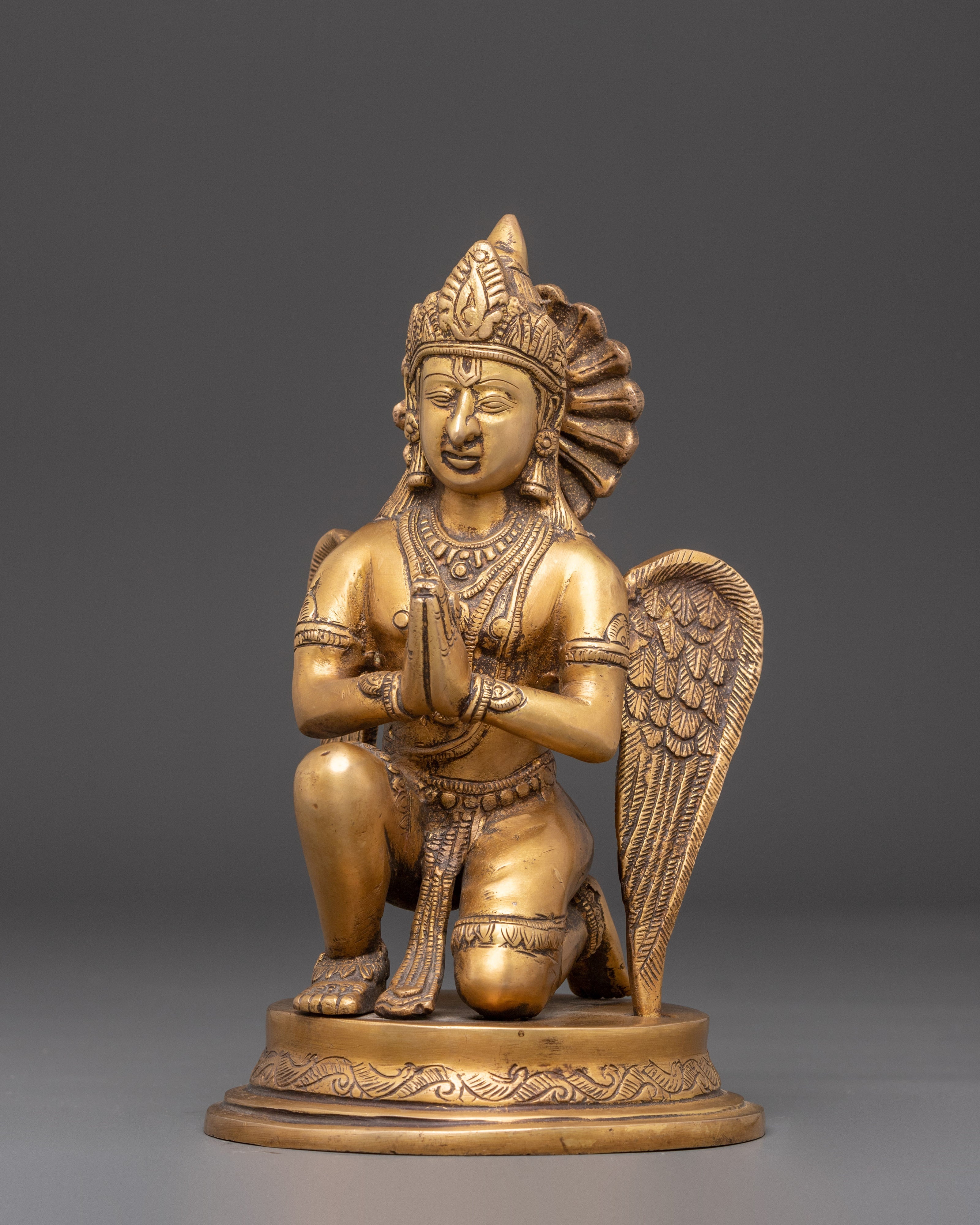 Sacred Buddhist Deity Garuda | Mythical Bird Sculpture