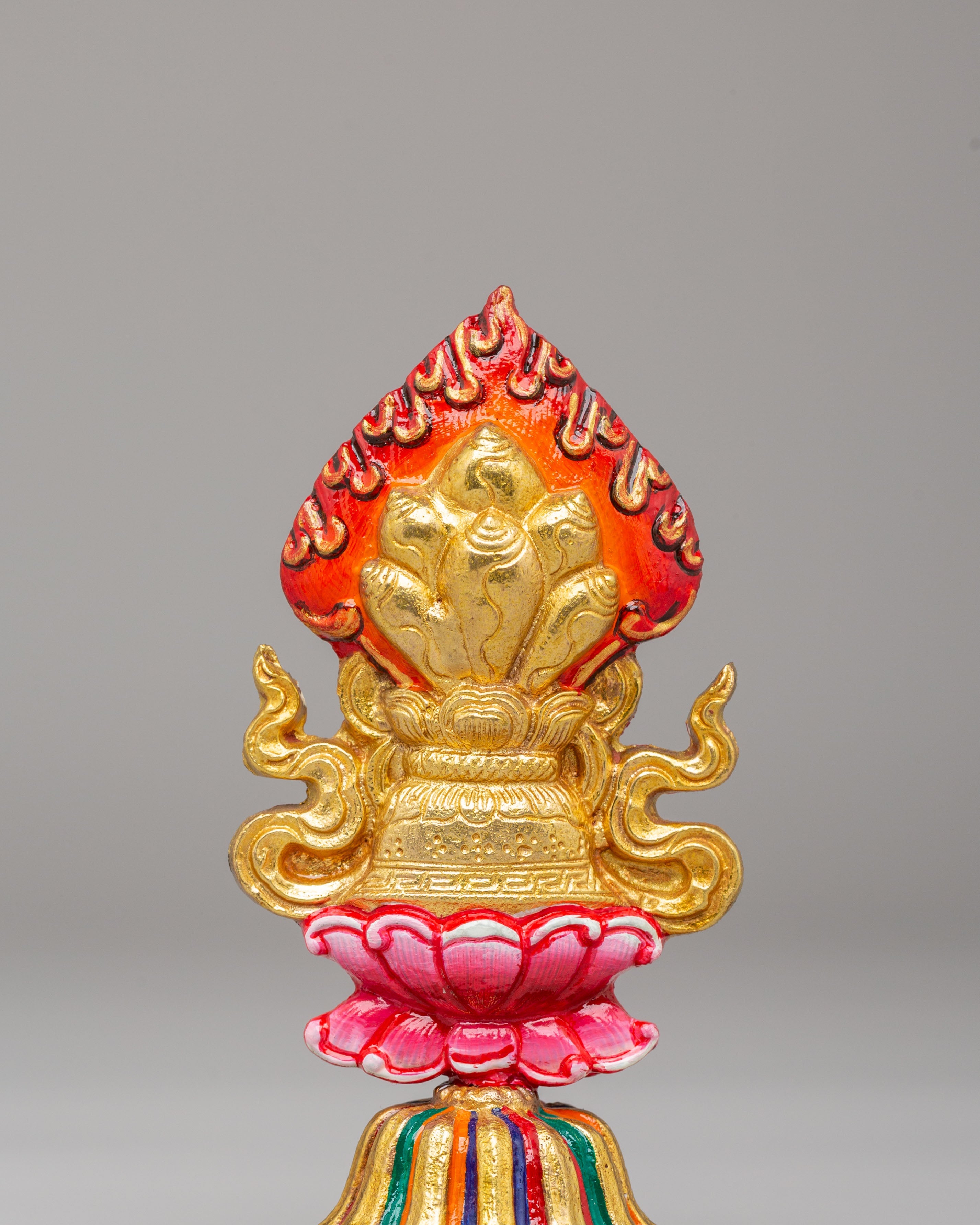 Tibetan Chakravartin Possessions Sculpture | Sacred Spiritual Decor
