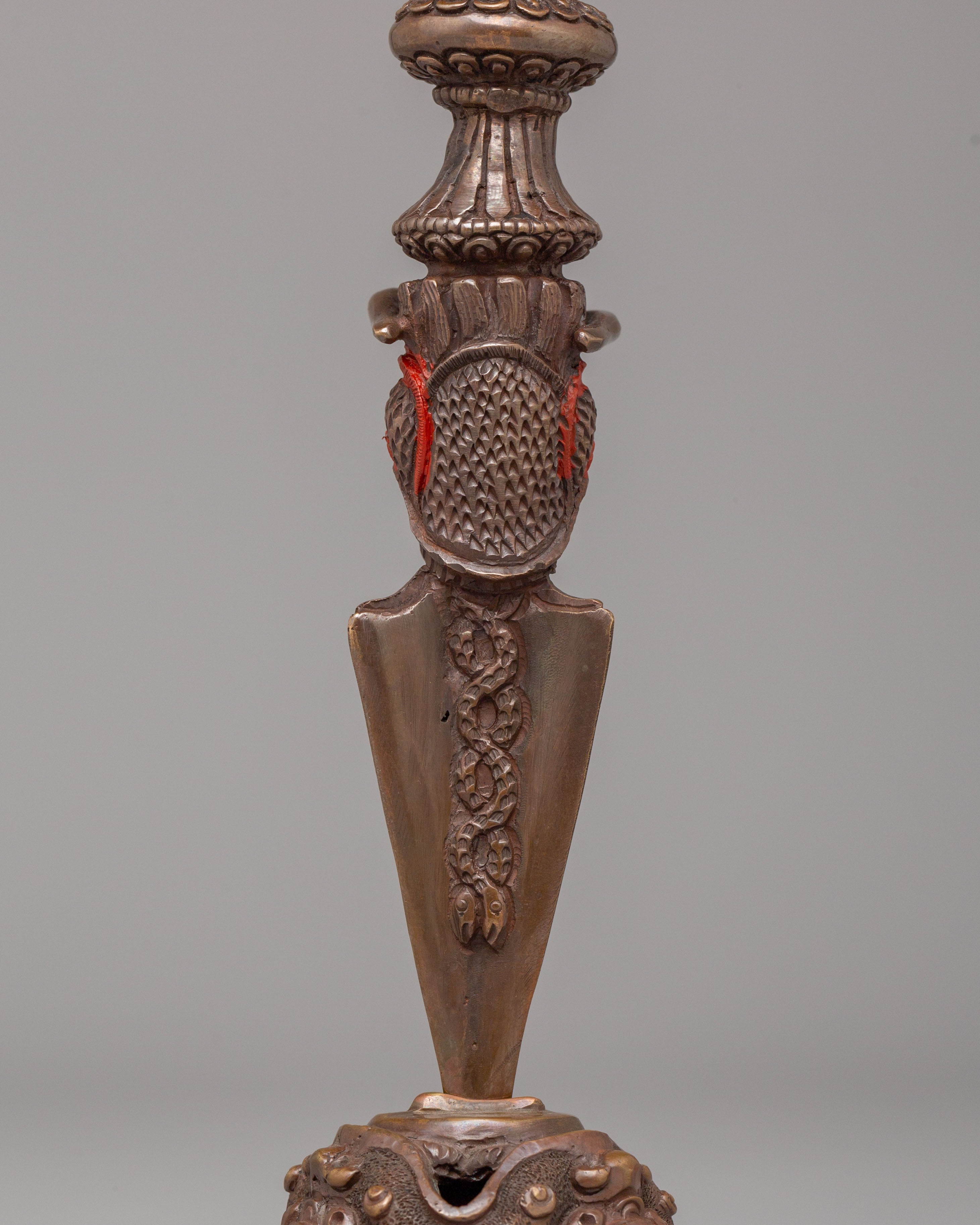 Sacred Hayagriva Phurba | Handcrafted Copper Ritual Dagger