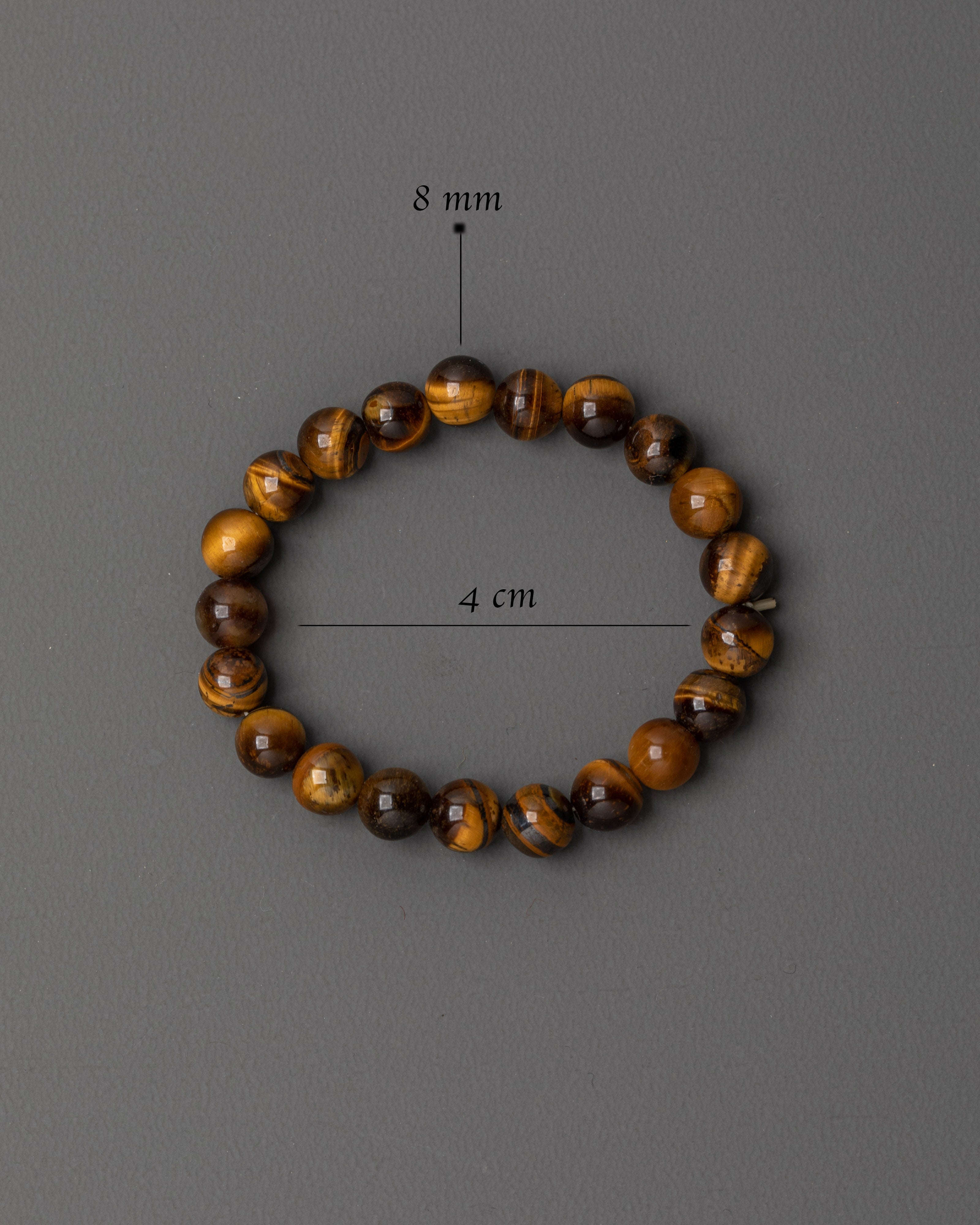 Stylish Tiger Eye Inspired Beaded Bracelet | Stylish 8mm Stretch Wristband