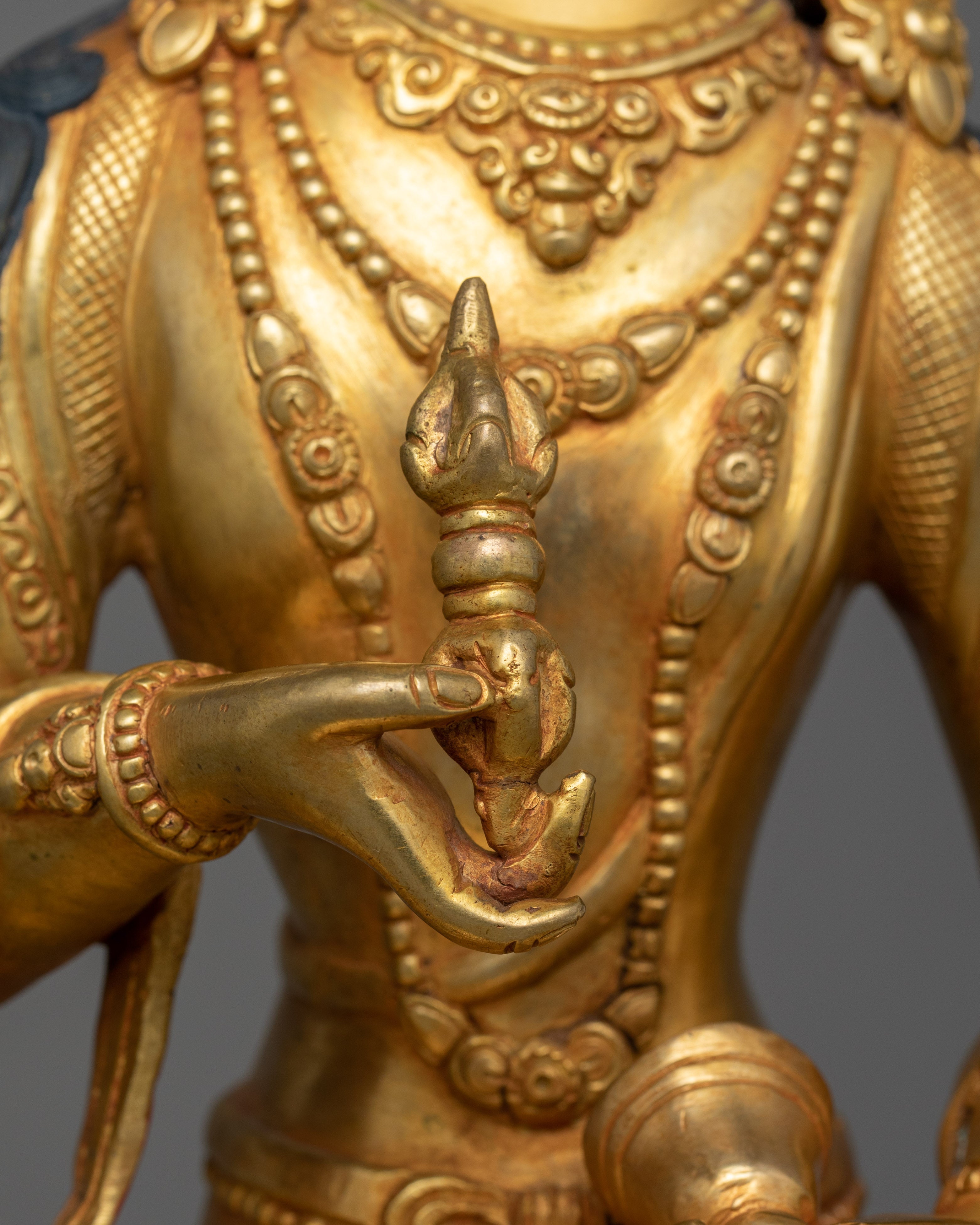 Tibetan Buddhist Deity Dorje Sempa Sculpture | Purification Bodhisattva Vajrasattva Figurine