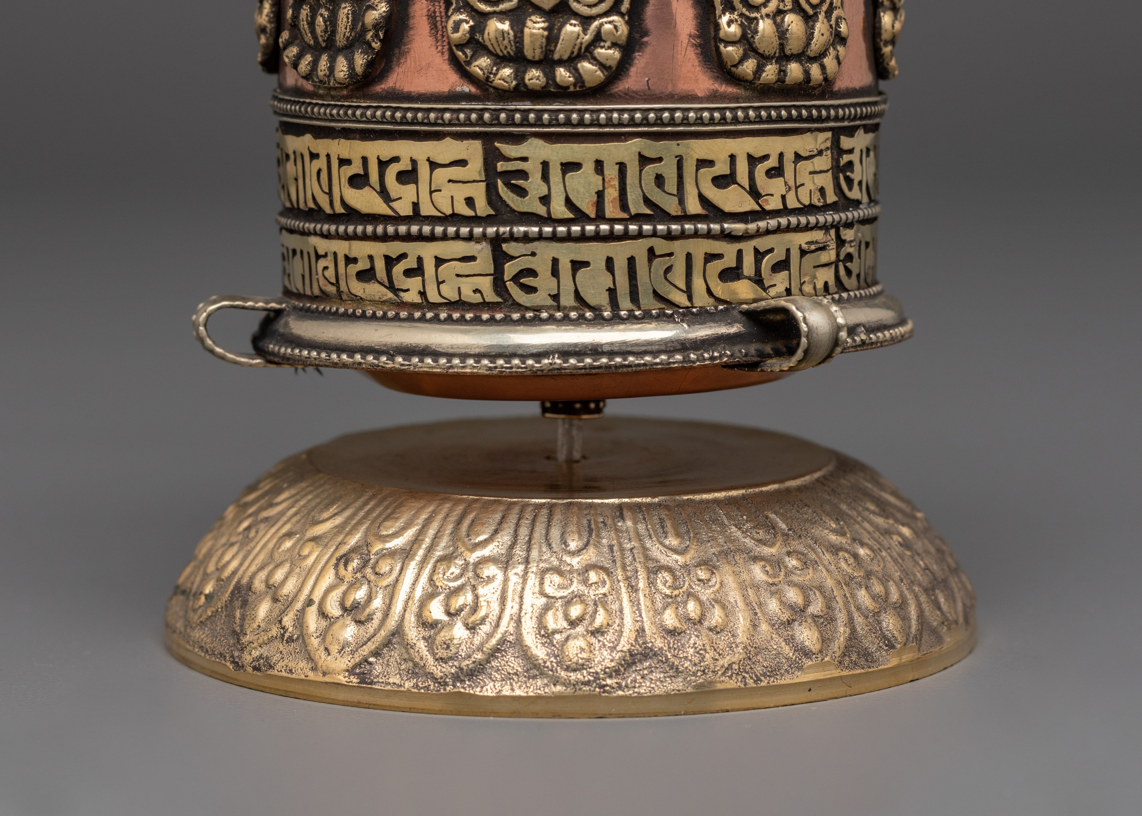 Handmade Spiritual Tibetan Prayer Wheel | Buddhist Meditation Tool for Peace