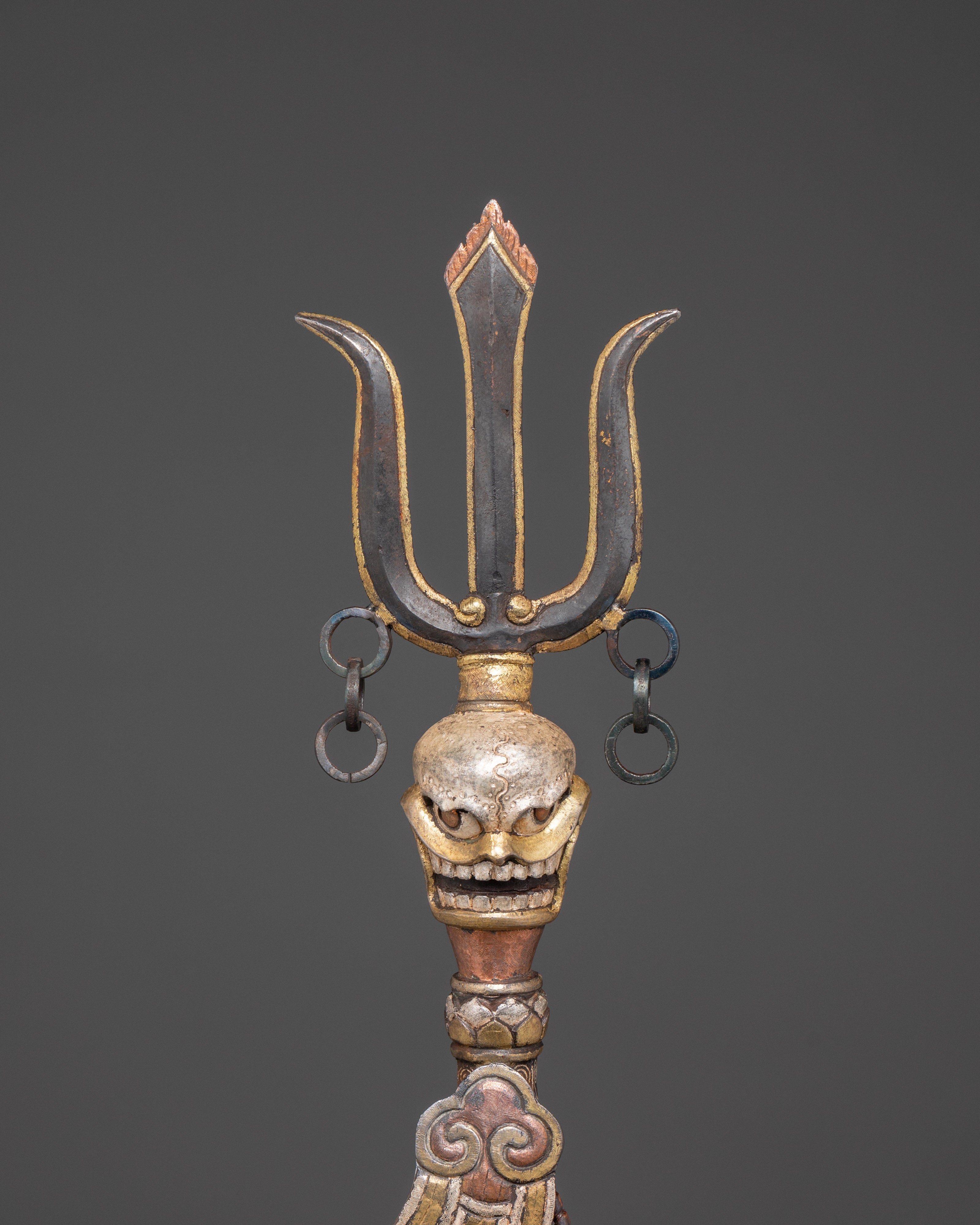 Trishul with Phurba | Ritual Weapon for Tantric Practices