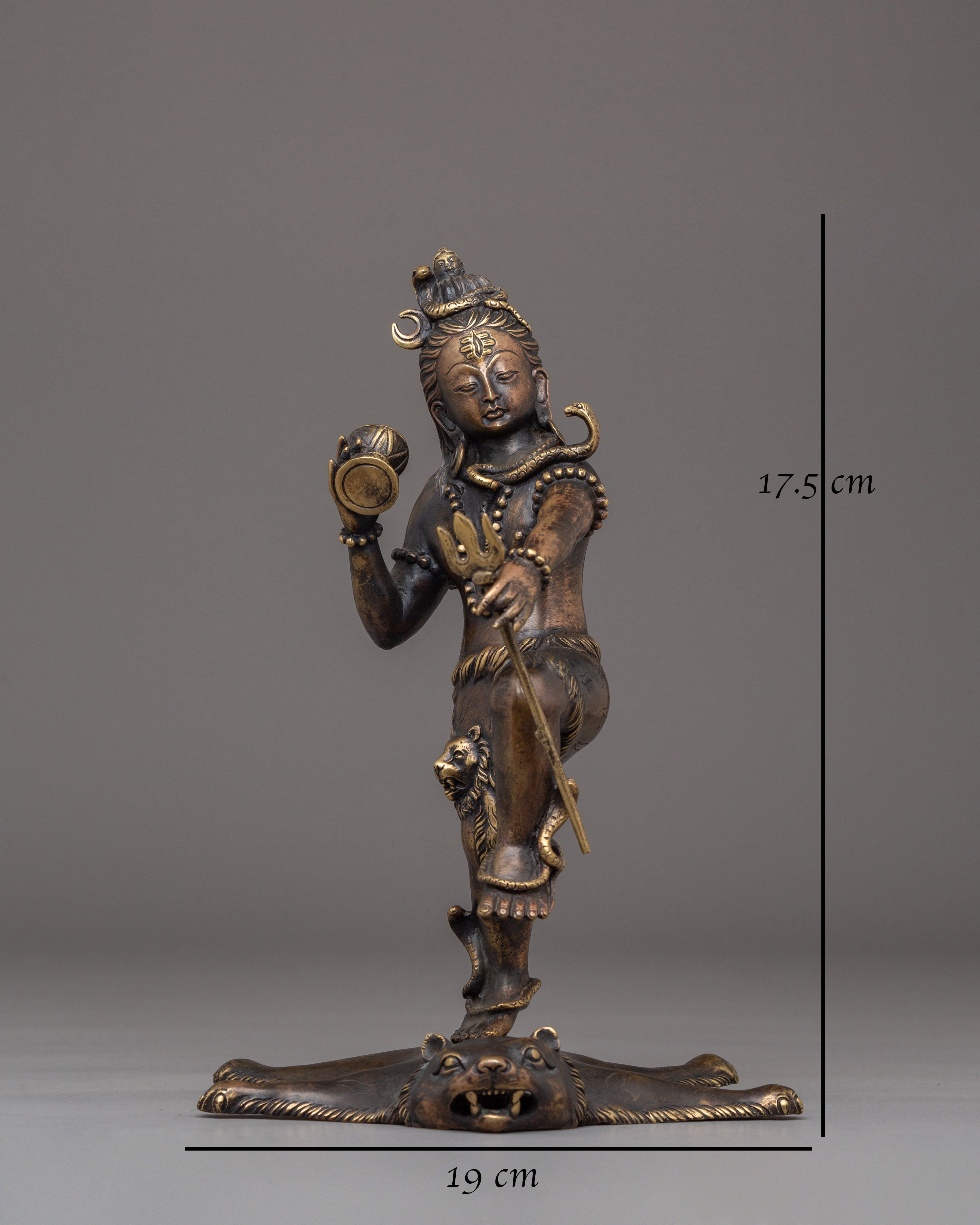 Shiva Handcrafted Brass Statue | Hindu Spiritual Decor