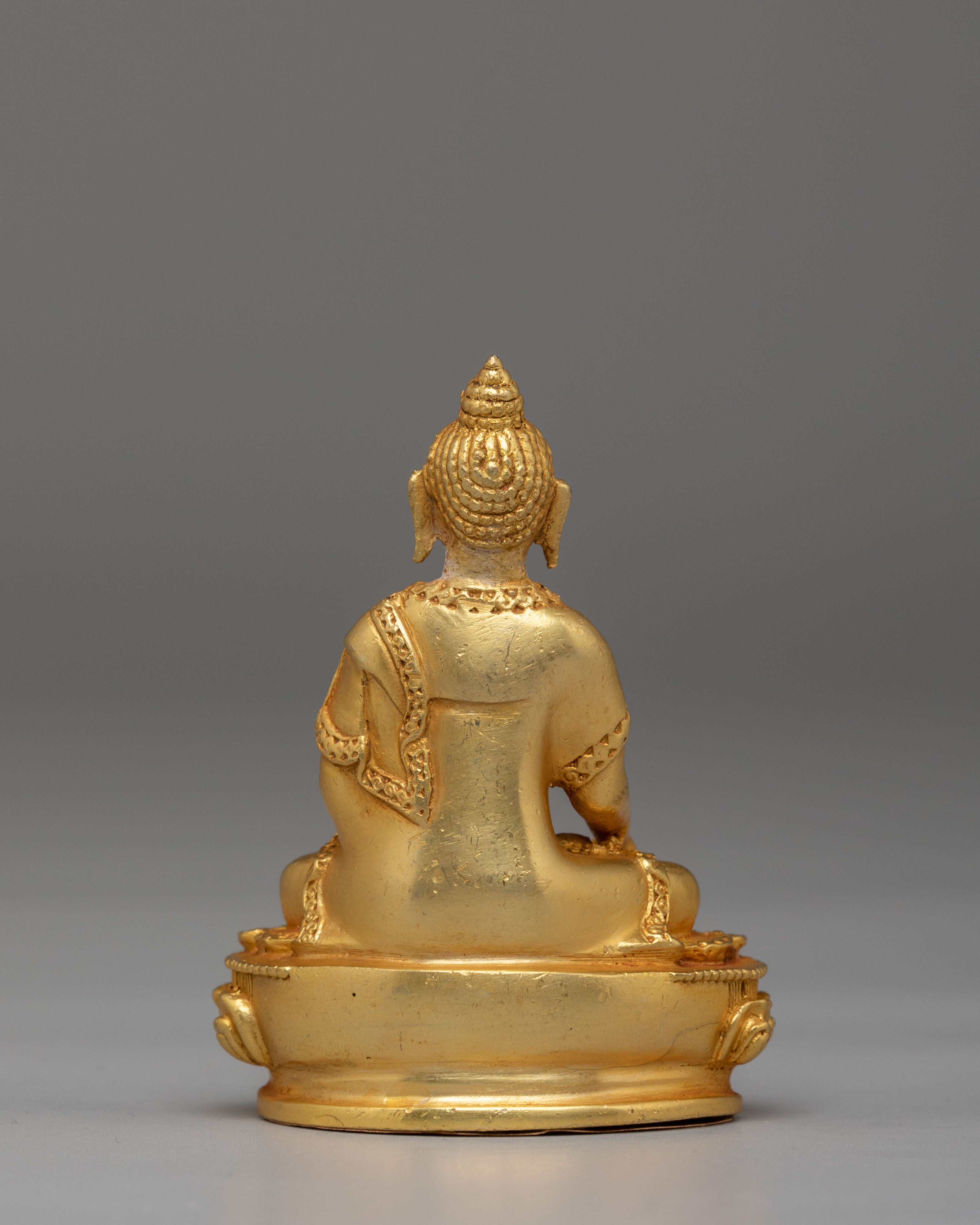 Spiritual Shakyamuni Buddha Deity Statue | Gold Plated Buddhist Altar Decor