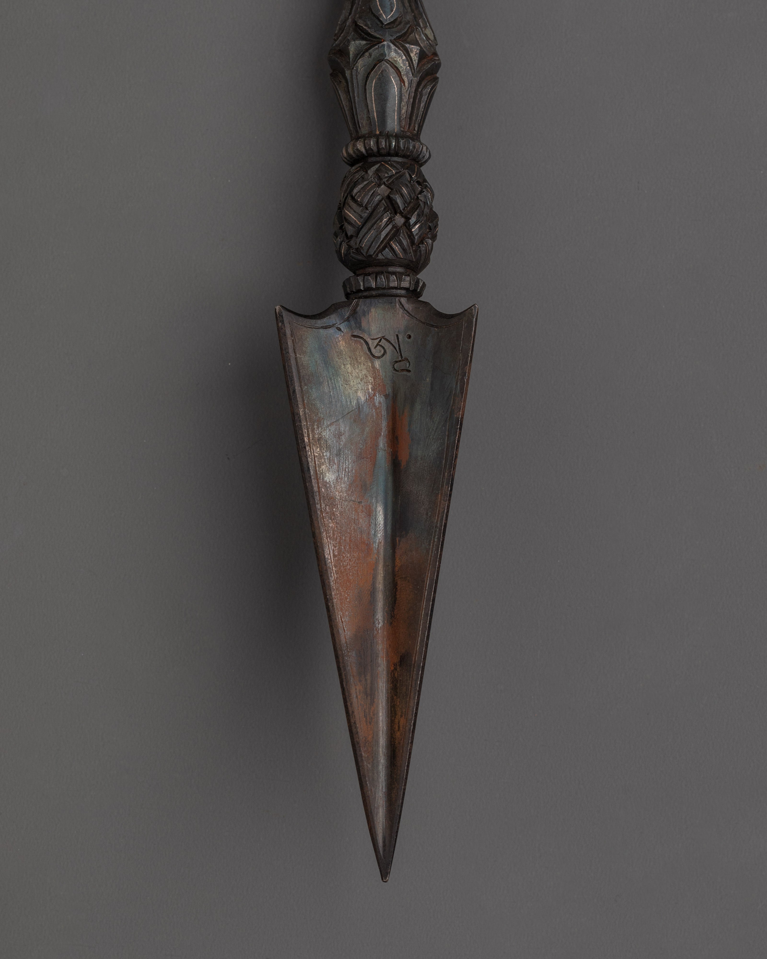 Himalayan Ritual Phurba Dagger | Tibetan Buddhist Spiritual Artifact
