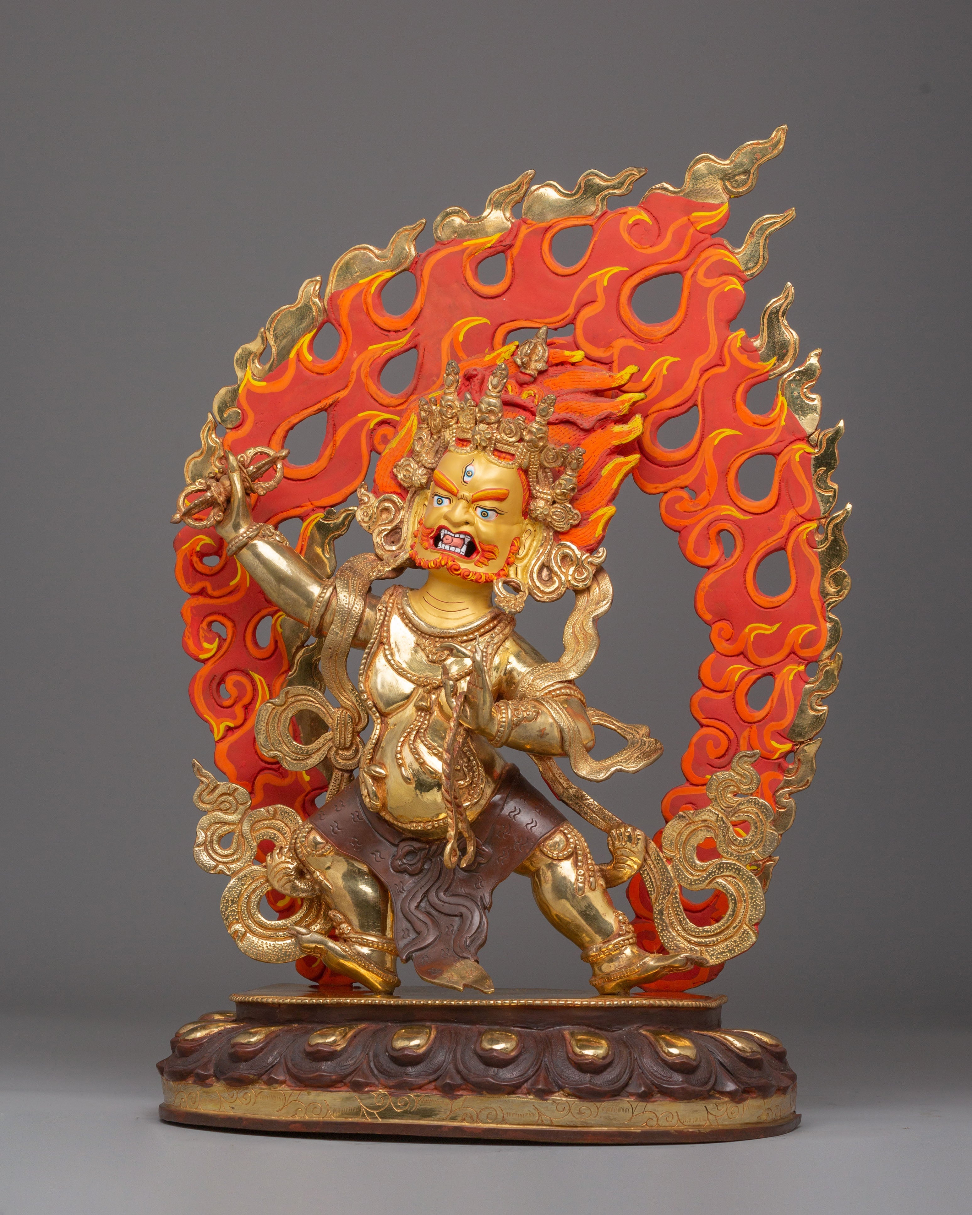 Vajrapani Handcrafted Sculpture | The Protector and Guide of Gautama Buddha