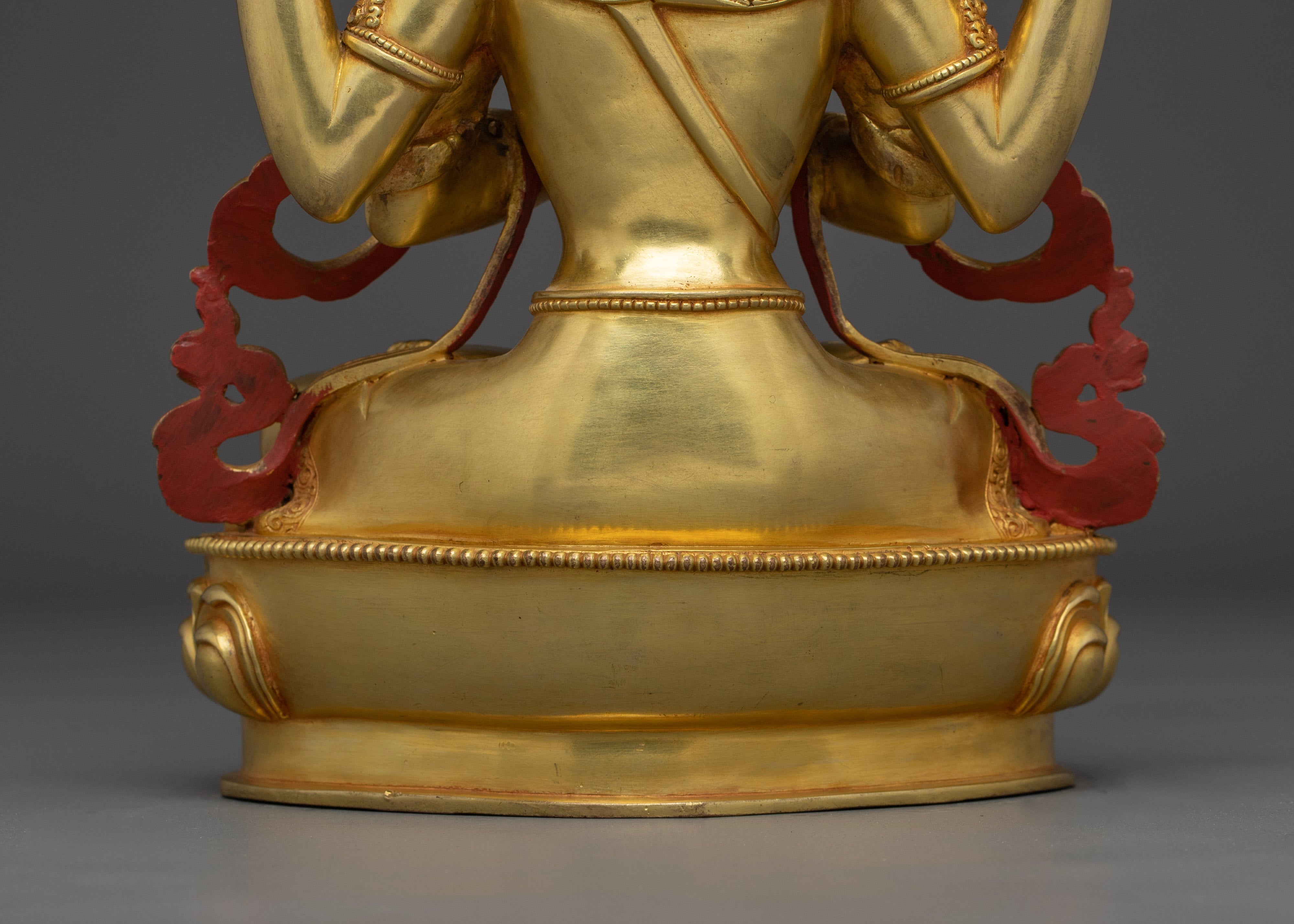 Golden Avalokiteshvara Artwork | Chenrezig - Bodhisattva of compassion