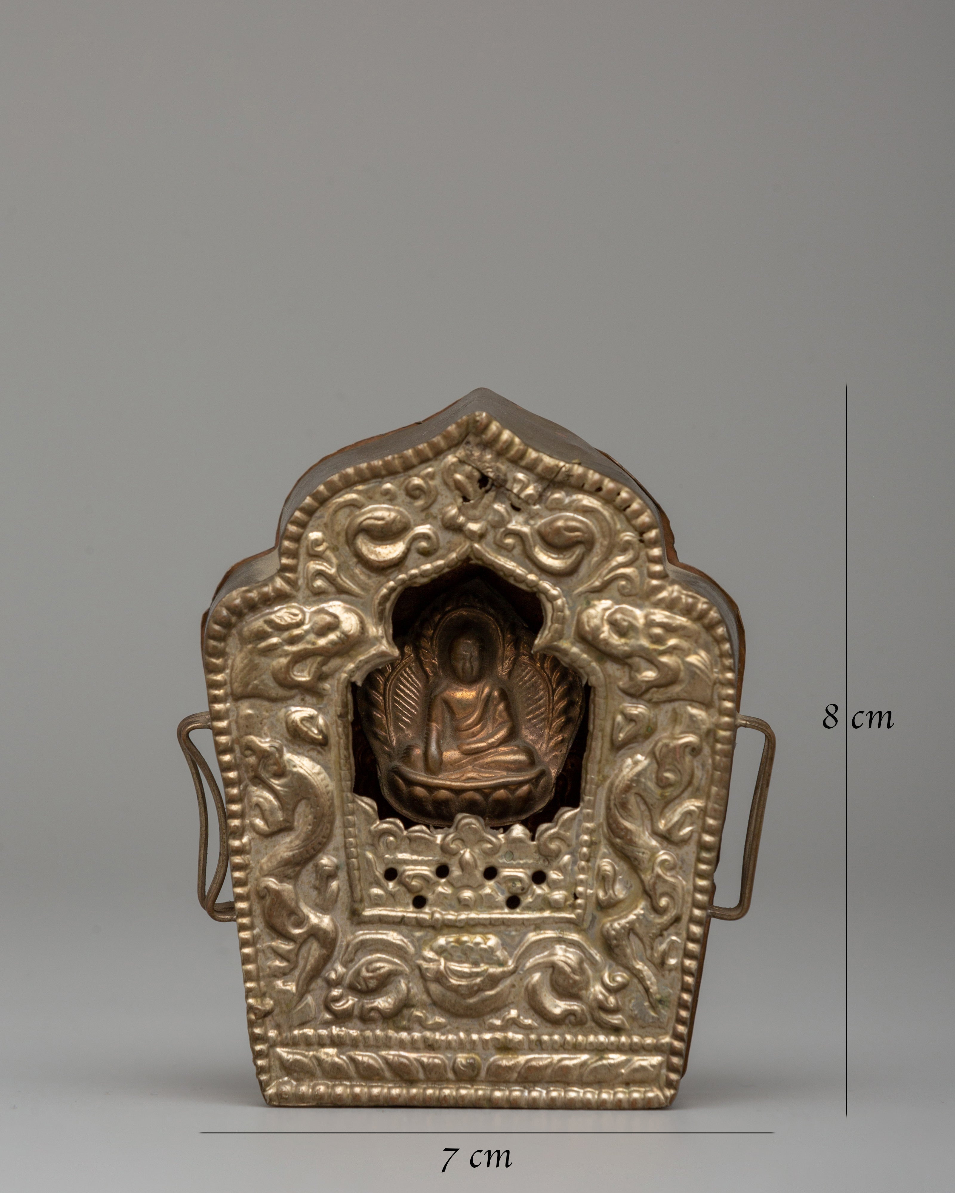 Buddha Ghau Box | Handmade Buddhist Artifact for Spiritual Connection
