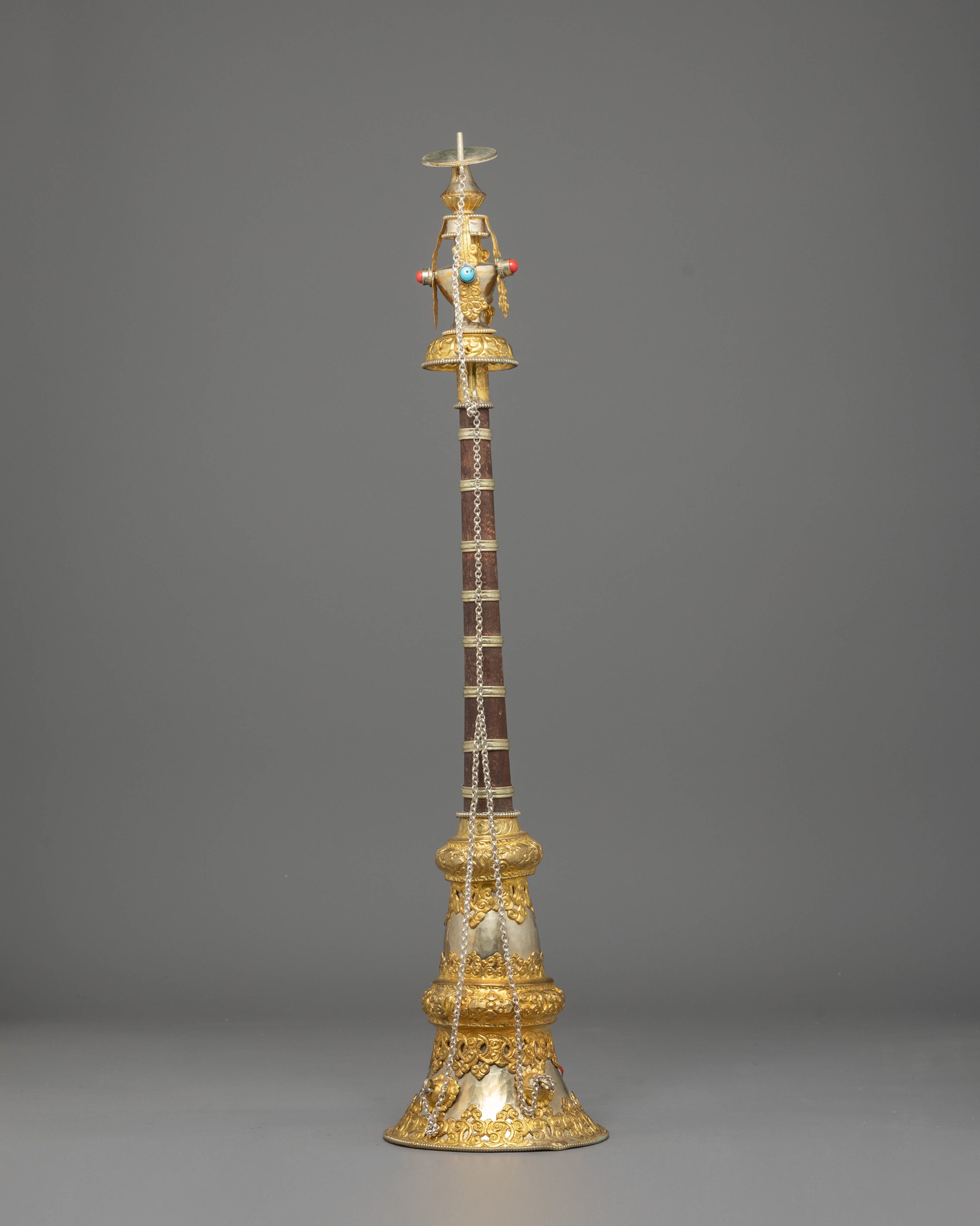 Gyaling Set for Ritual Ceremonies | Buddhist Temple Instrument Decor