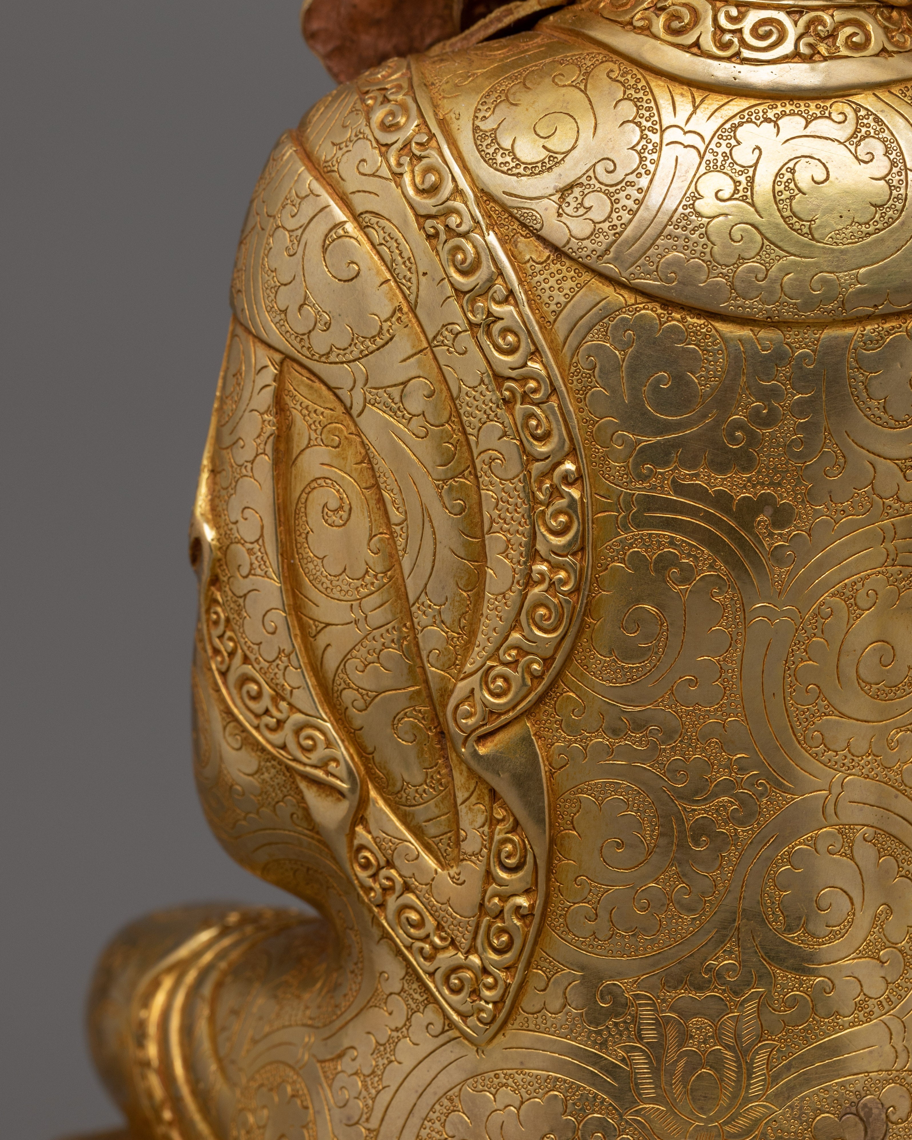 Handmade Historical Crown Shakyamuni Buddha Statue | The Buddha of Wisdom