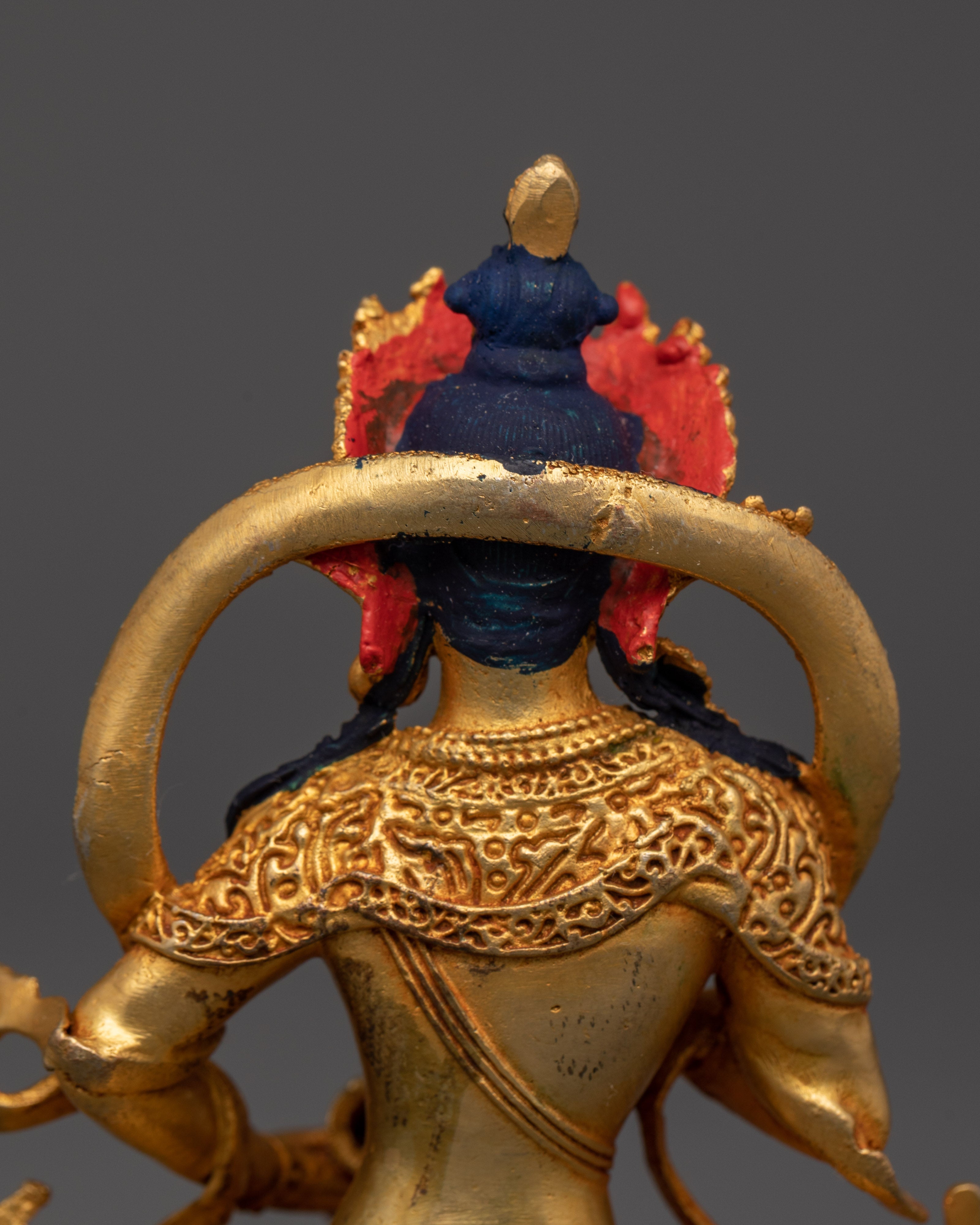Divine Vajrasattva Statue with Vajra | Tibetan Buddha Healing Sculpture