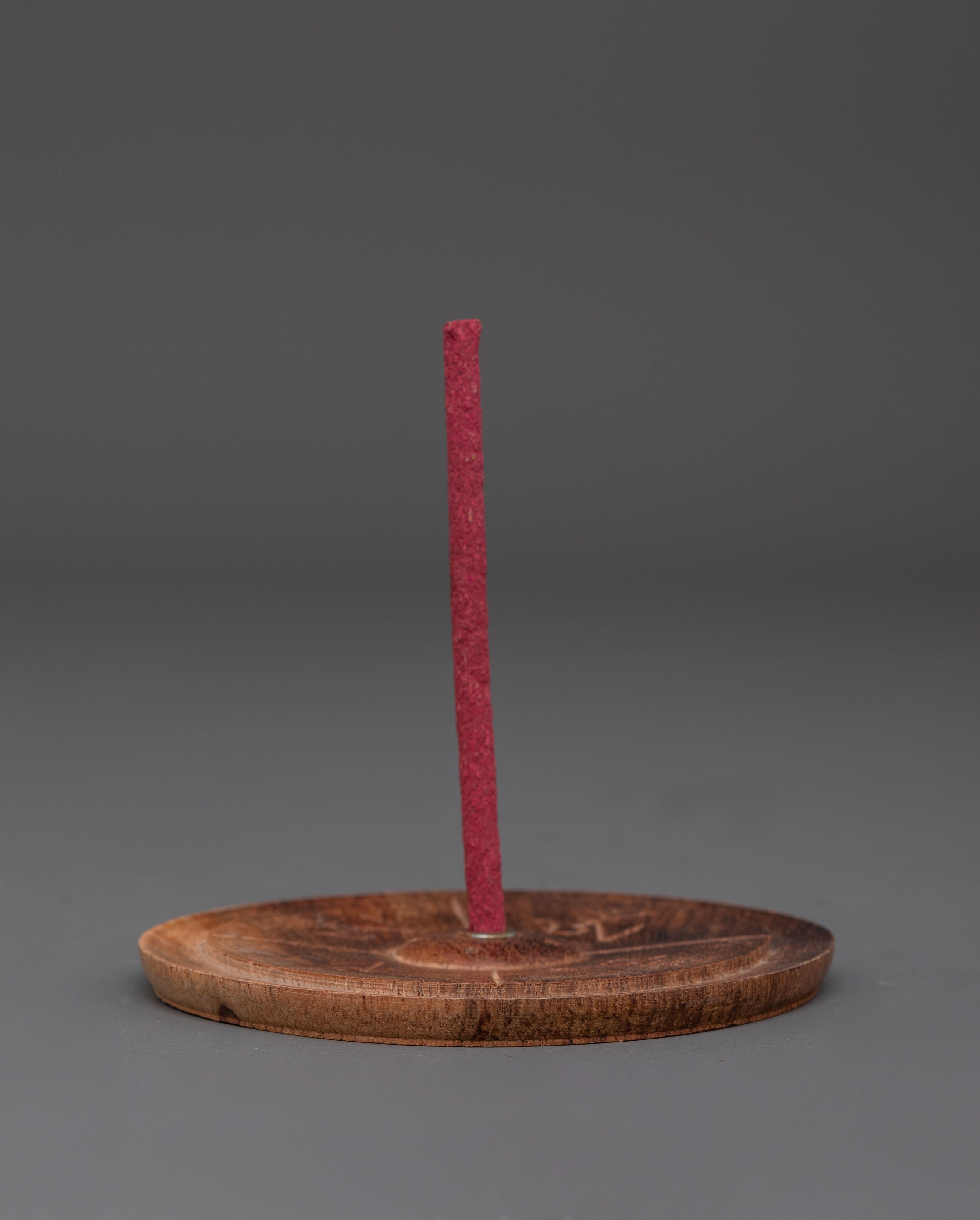 Tibetan Handmade Incense Holder | Unique Wood Design for Spiritual Practices