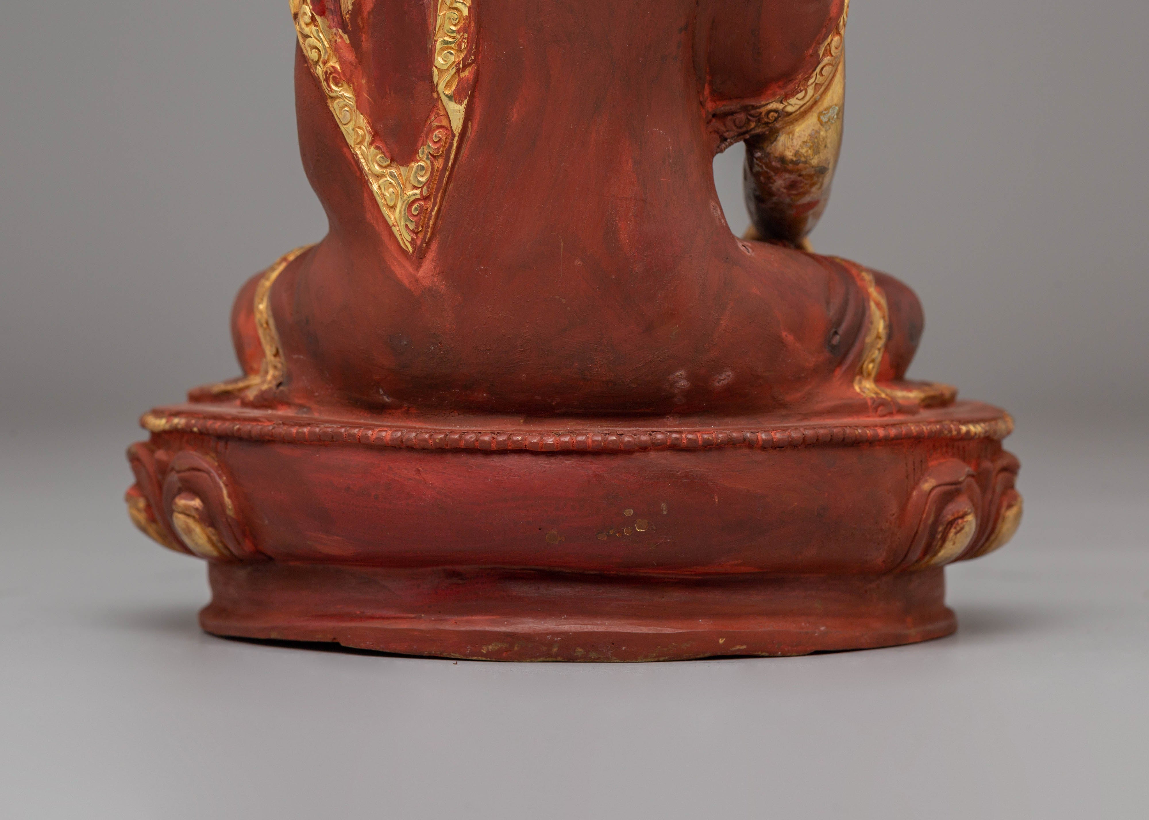 Handcrafted Shakyamuni Buddha Copper Sculpture | Sacred Tibetan Icon