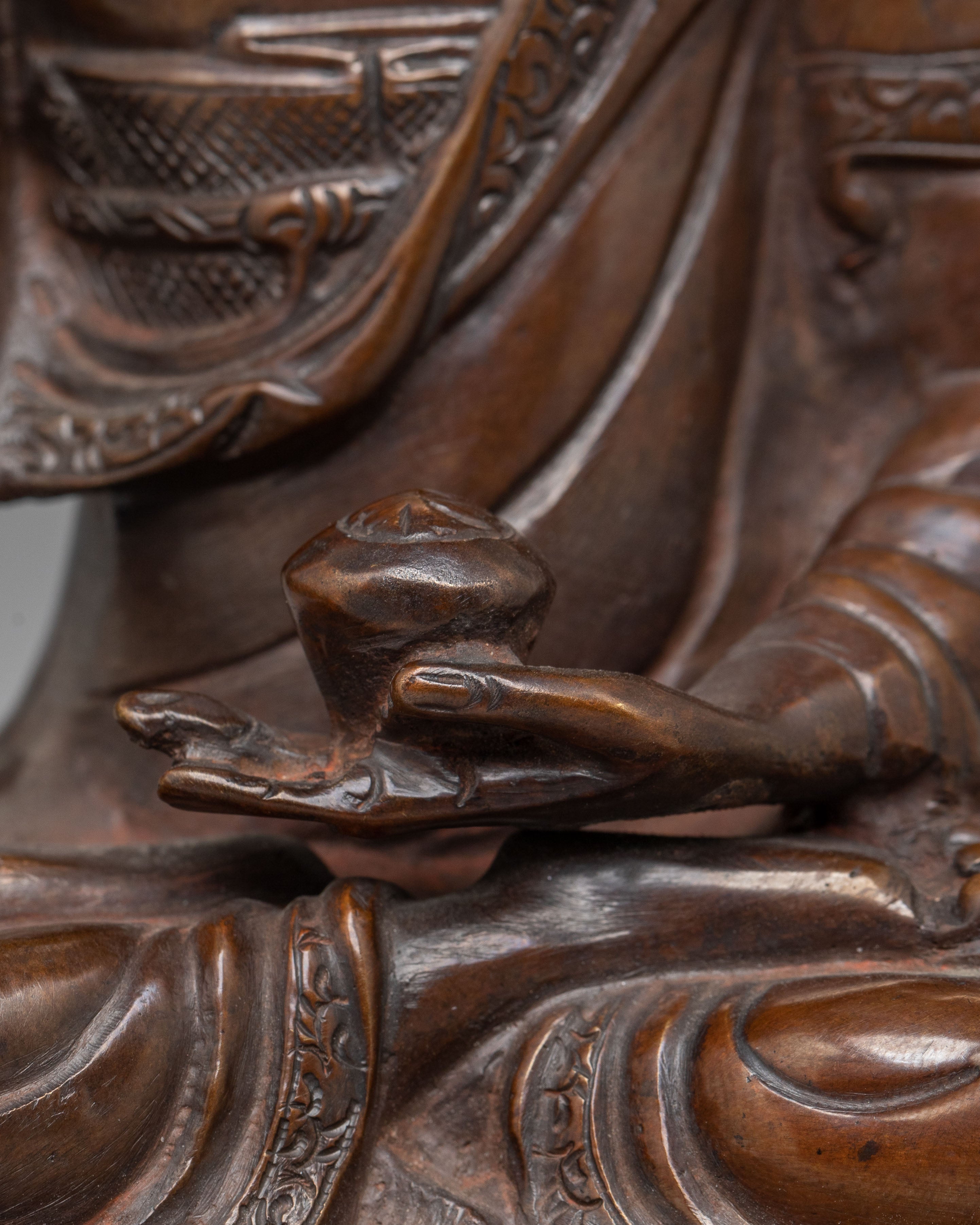 Handcrafted Oxidized Statue of Shakyamuni Buddha | Peaceful Buddha Figurine