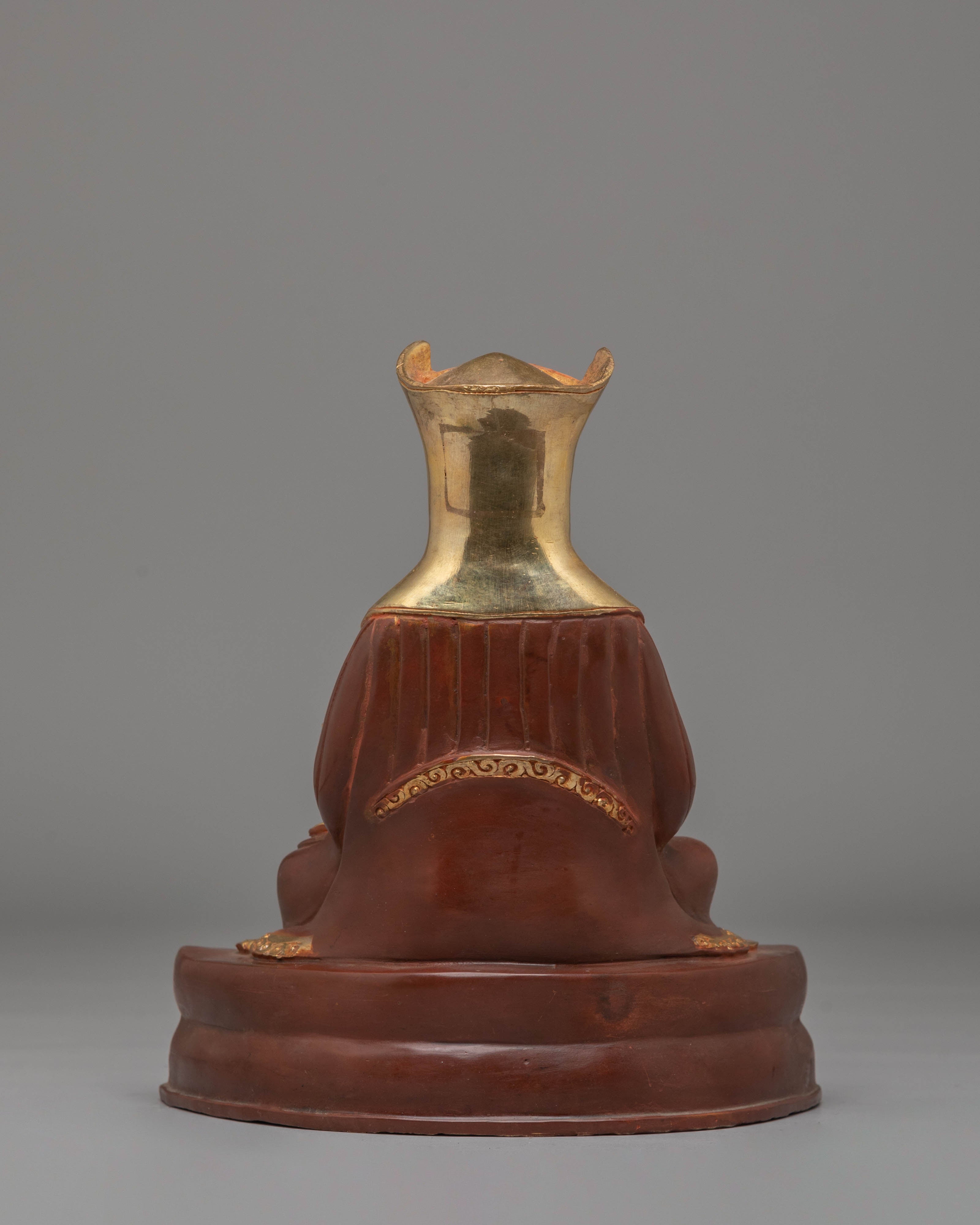 Handcrafted Marpha Buddhist Statue | Copper Body with Acrylic Color and 24K Gold Plating