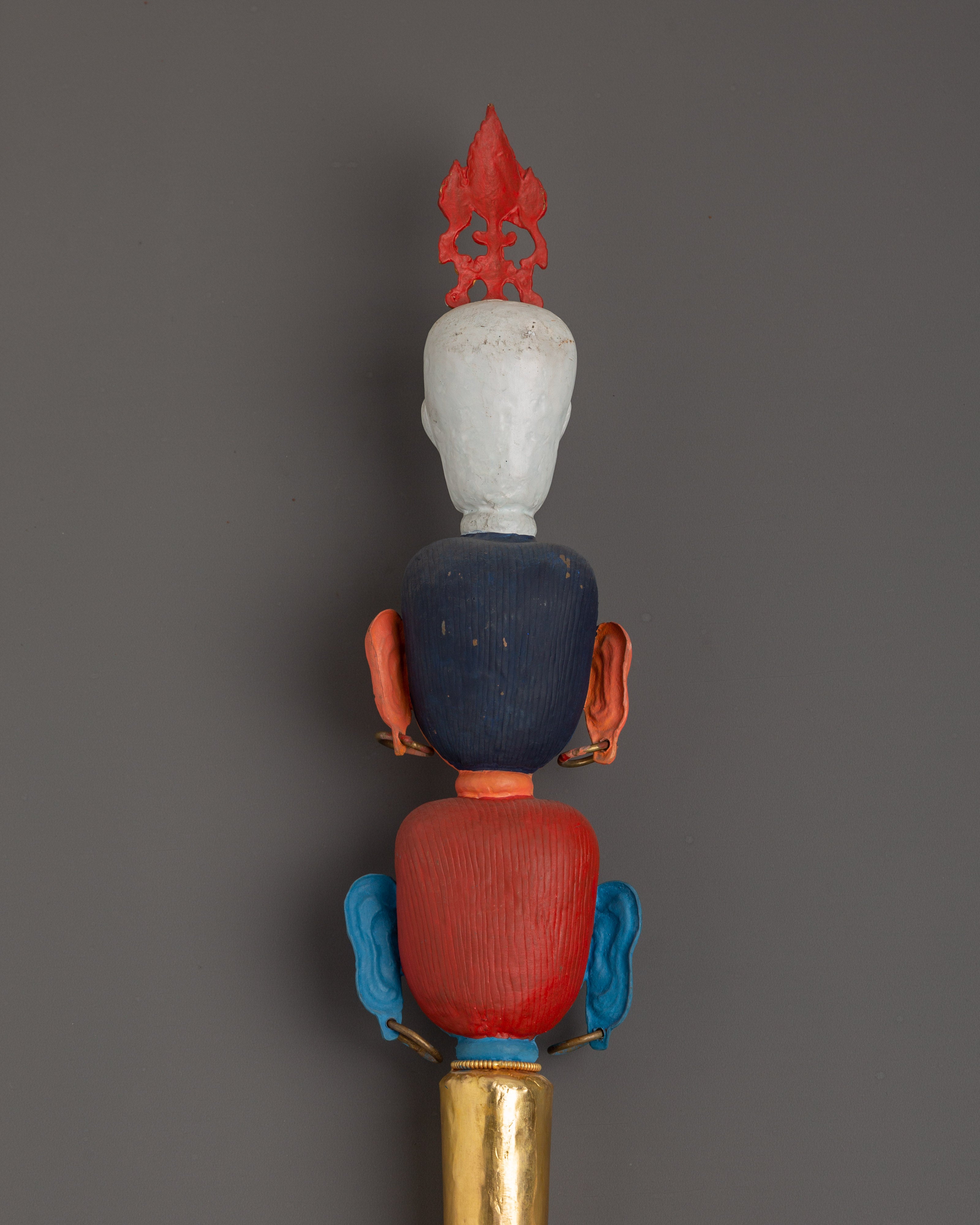 Khatan Tibetan Ritual Item | Handcrafted Copper Artifact