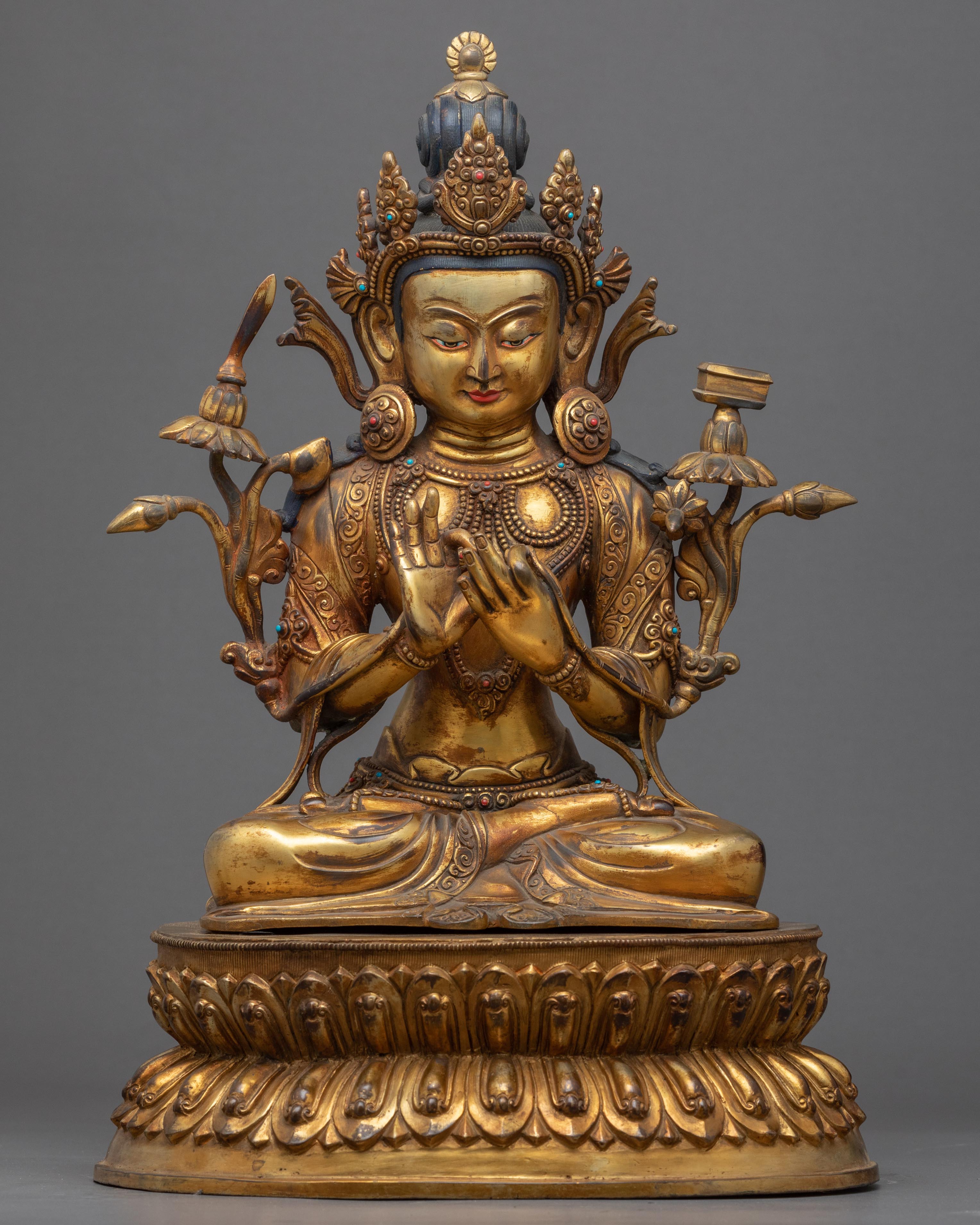 God Of The Wisdom Sculpture | Tibetan Bodhisattva Of Wisdom