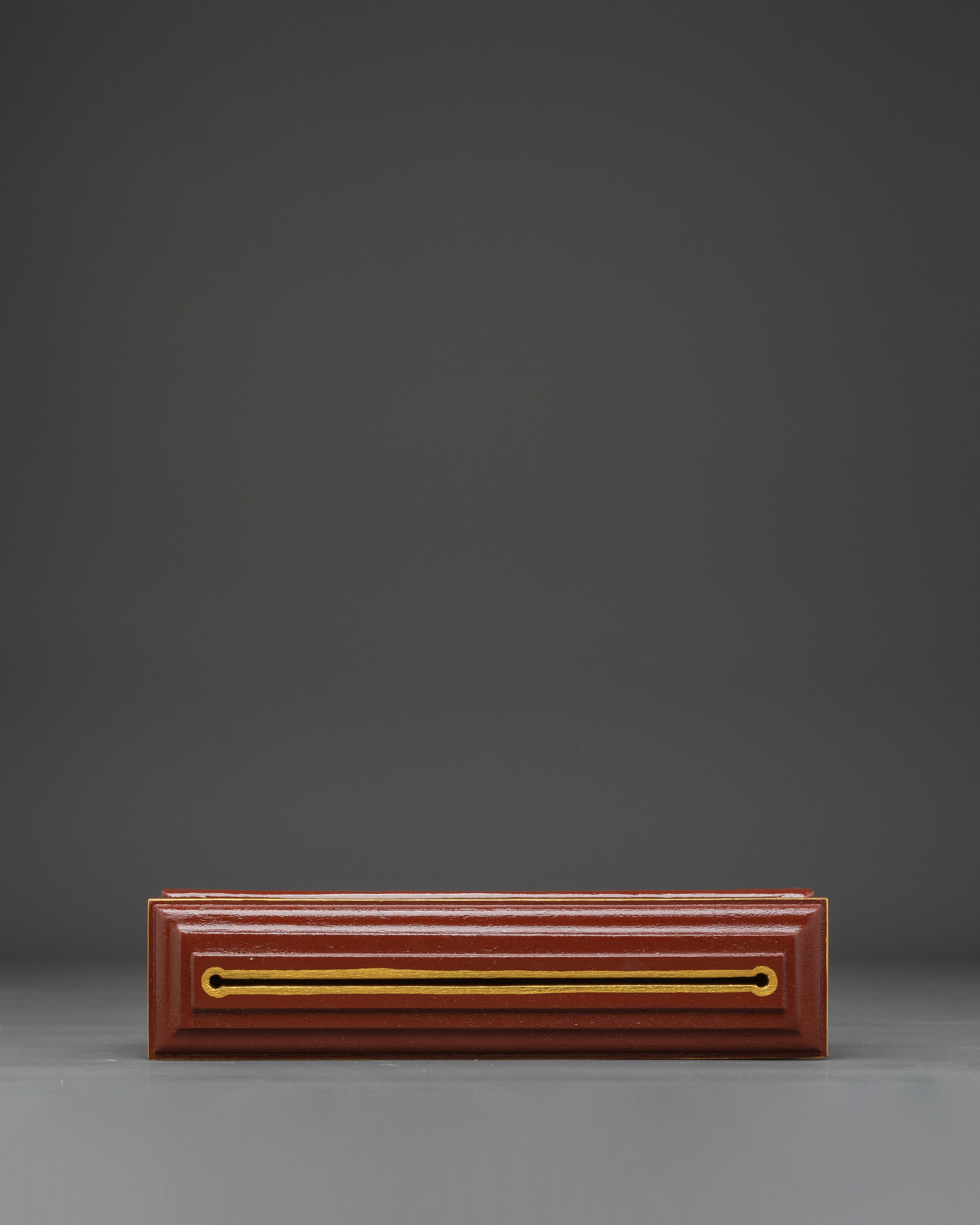 Traditional Wooden Incense Burner with 8 Auspicious Symbols