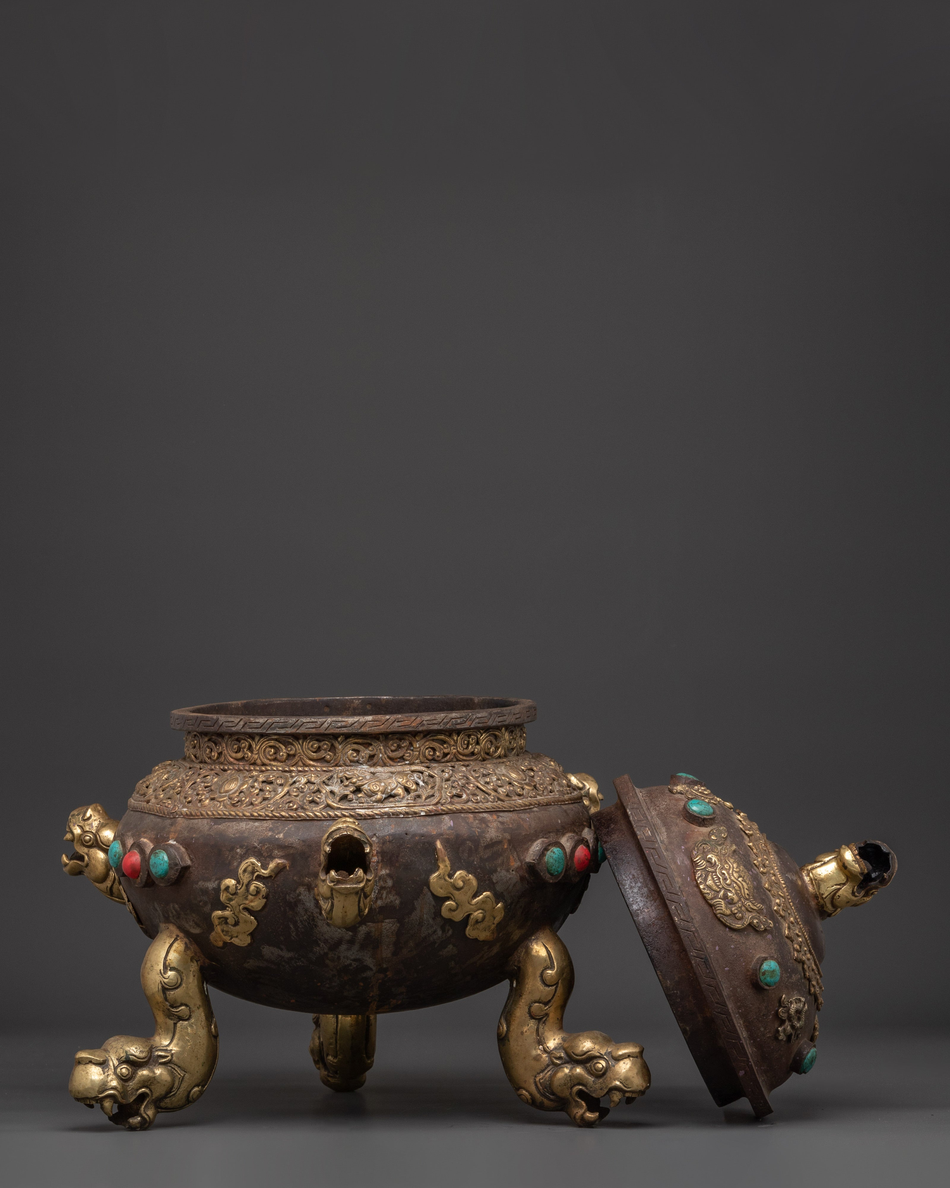 Incense Burner Meditaton Decor | Traditional Himalayan Ritual Burner