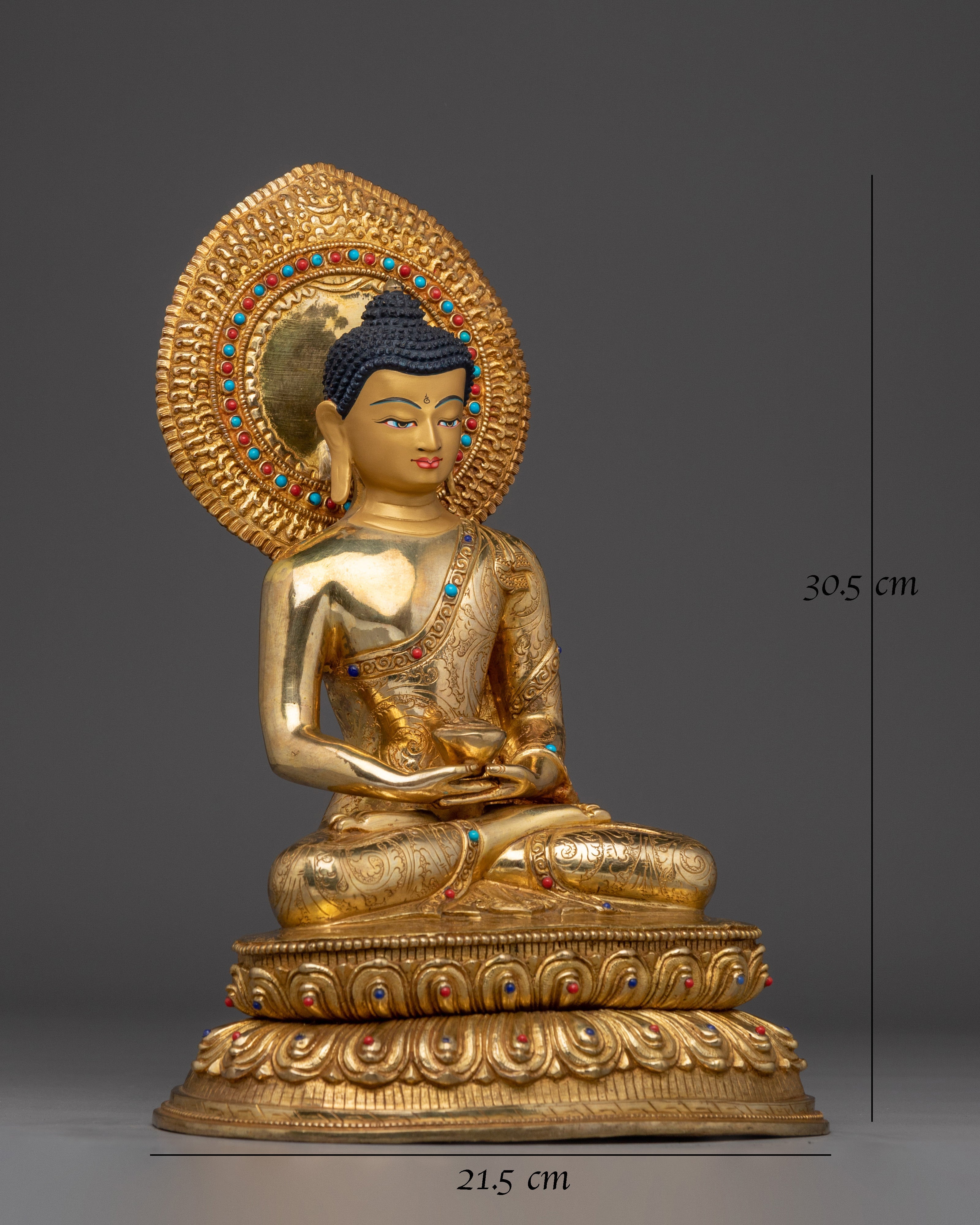 Vajrayana Golden Artwork of Amitabha Buddha 