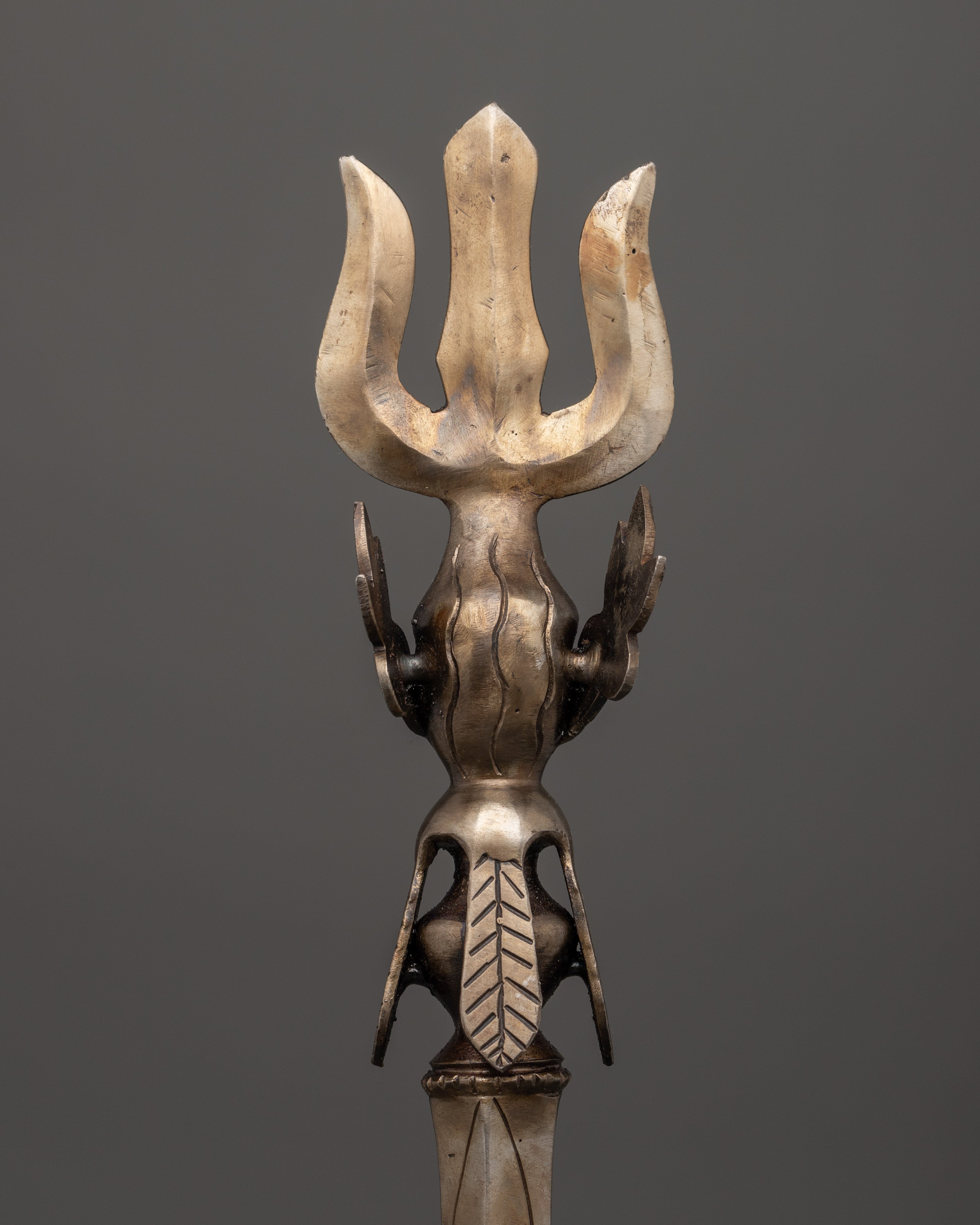 Handcrafted Iron Trisul Phurba Dagger | Protective Spiritual Tool for Altar & Meditation