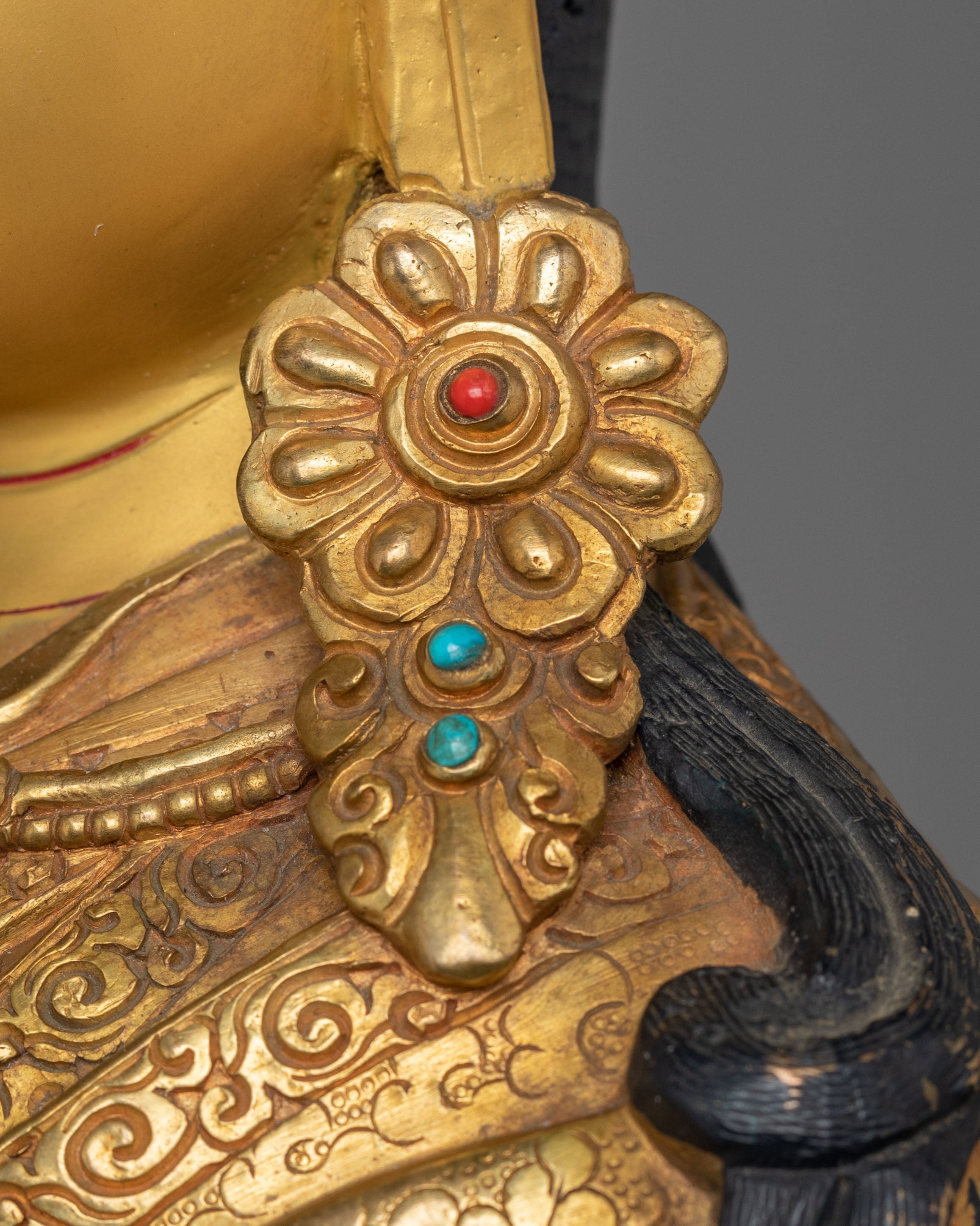 Lotus Born Guru Rinpoche Statue | Tibetan Buddhist Padmasambhava Sculpture