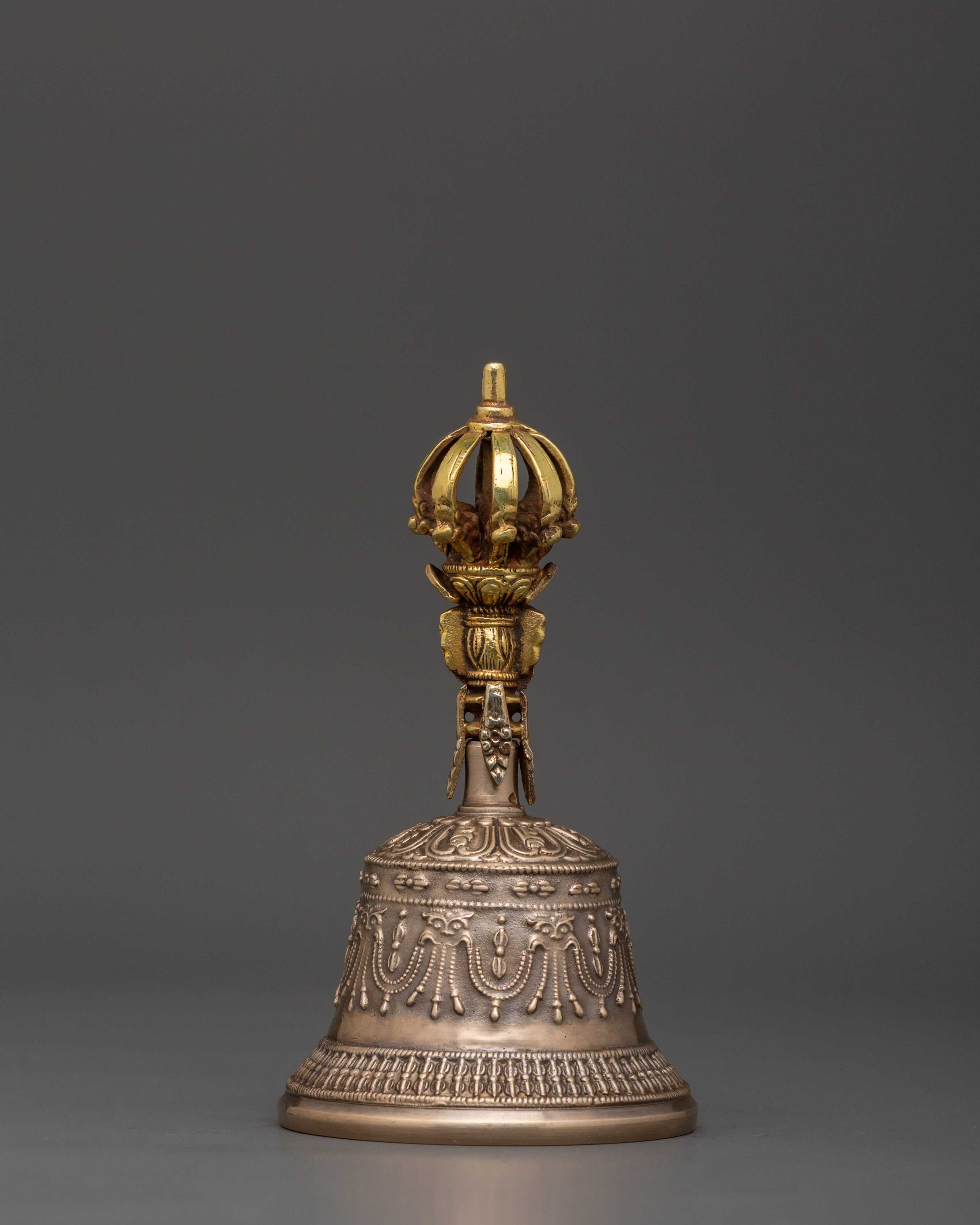 Bell-Vajra Sacred Ceremonial Set | Brass and Bronze Tibetan Ritual Tools