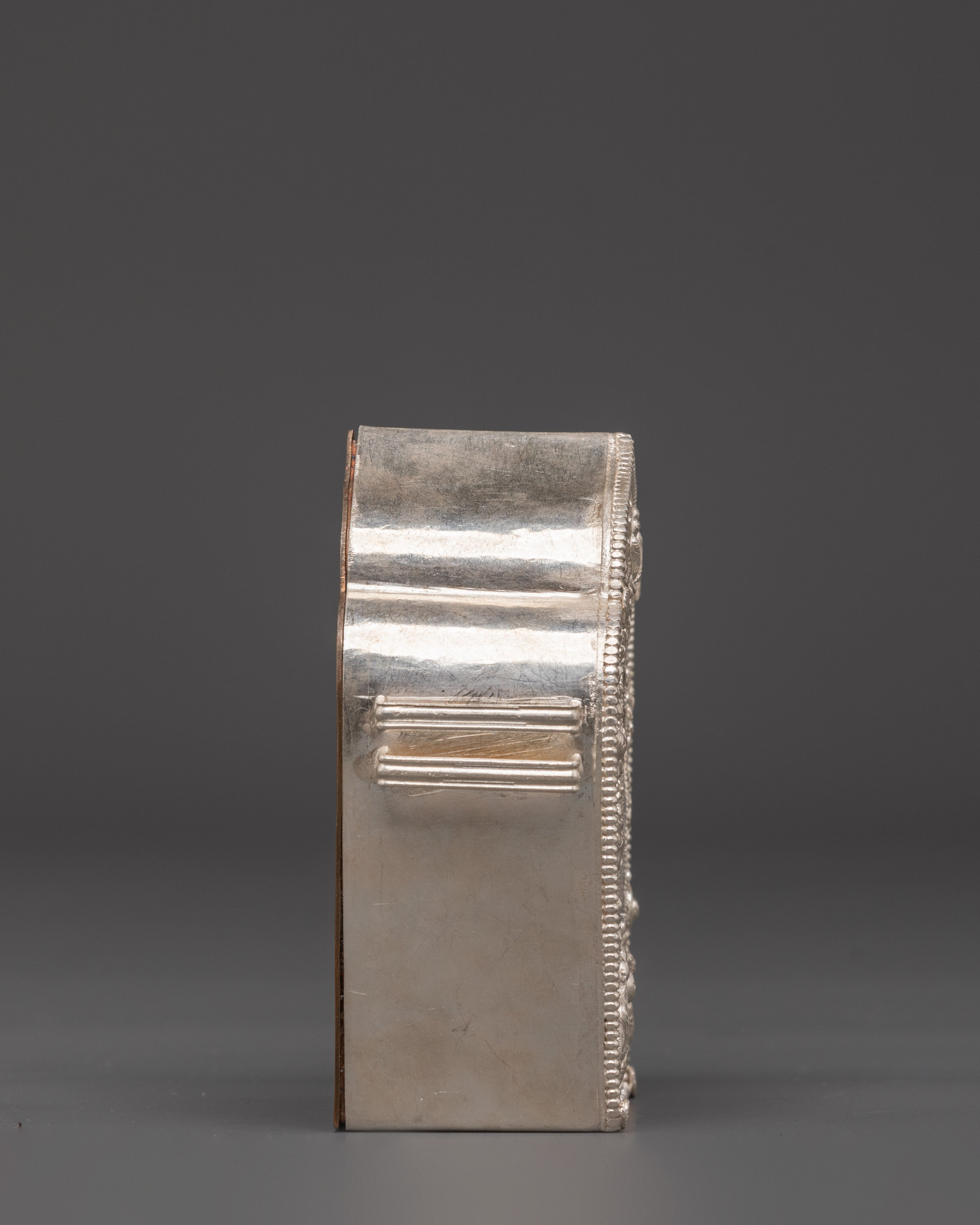 Traditional Pure Silver Amulet Box |  Buddhist Gau Prayer Box